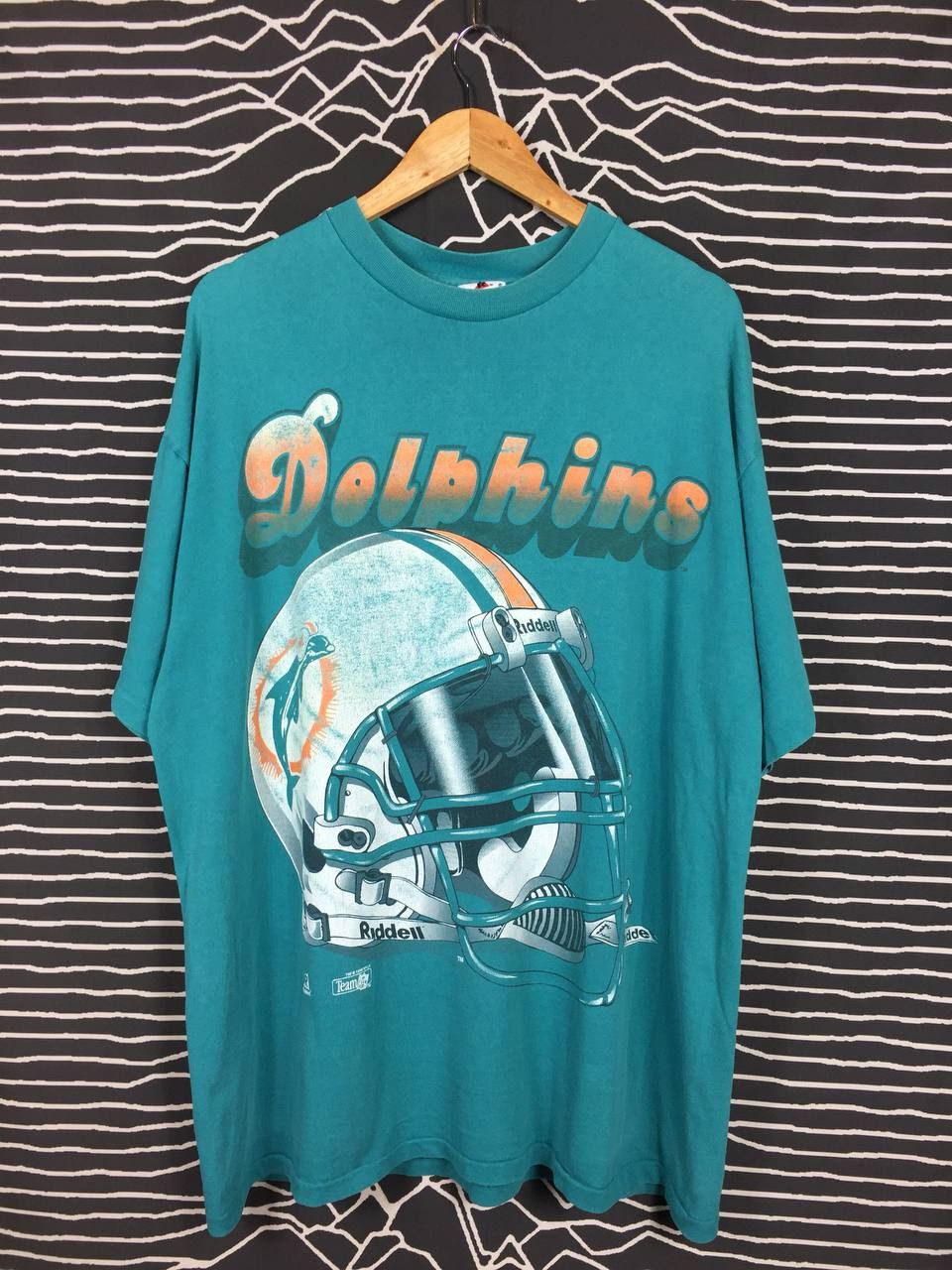NFL Vtg 1994 Riddell Miami Dolphins NFL American Sports Tee Size US XXL / EU 58 / 5 - 1 Thumbnail