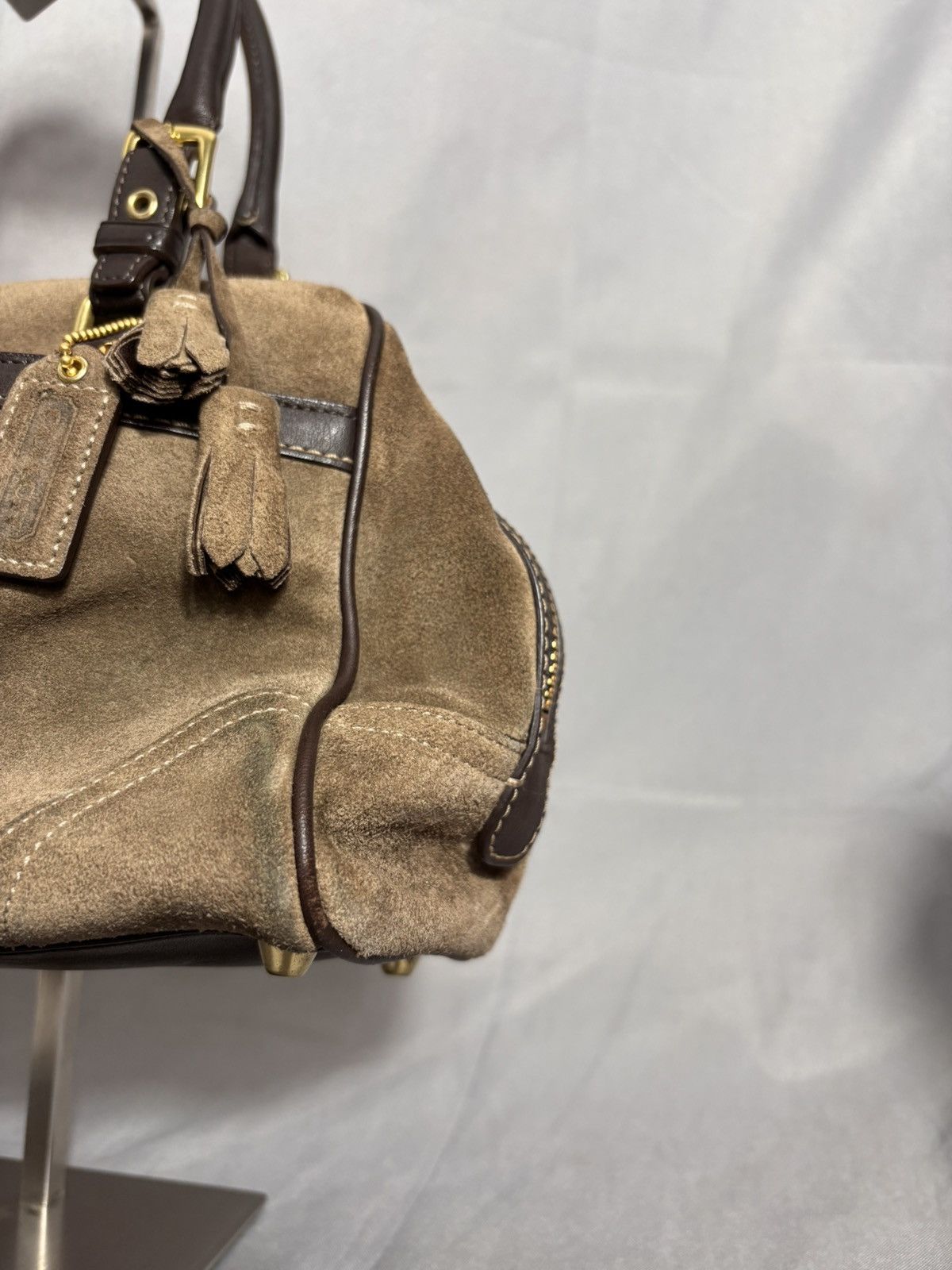 Coach Coach Suede Handle Bag Size ONE SIZE - 3 Thumbnail