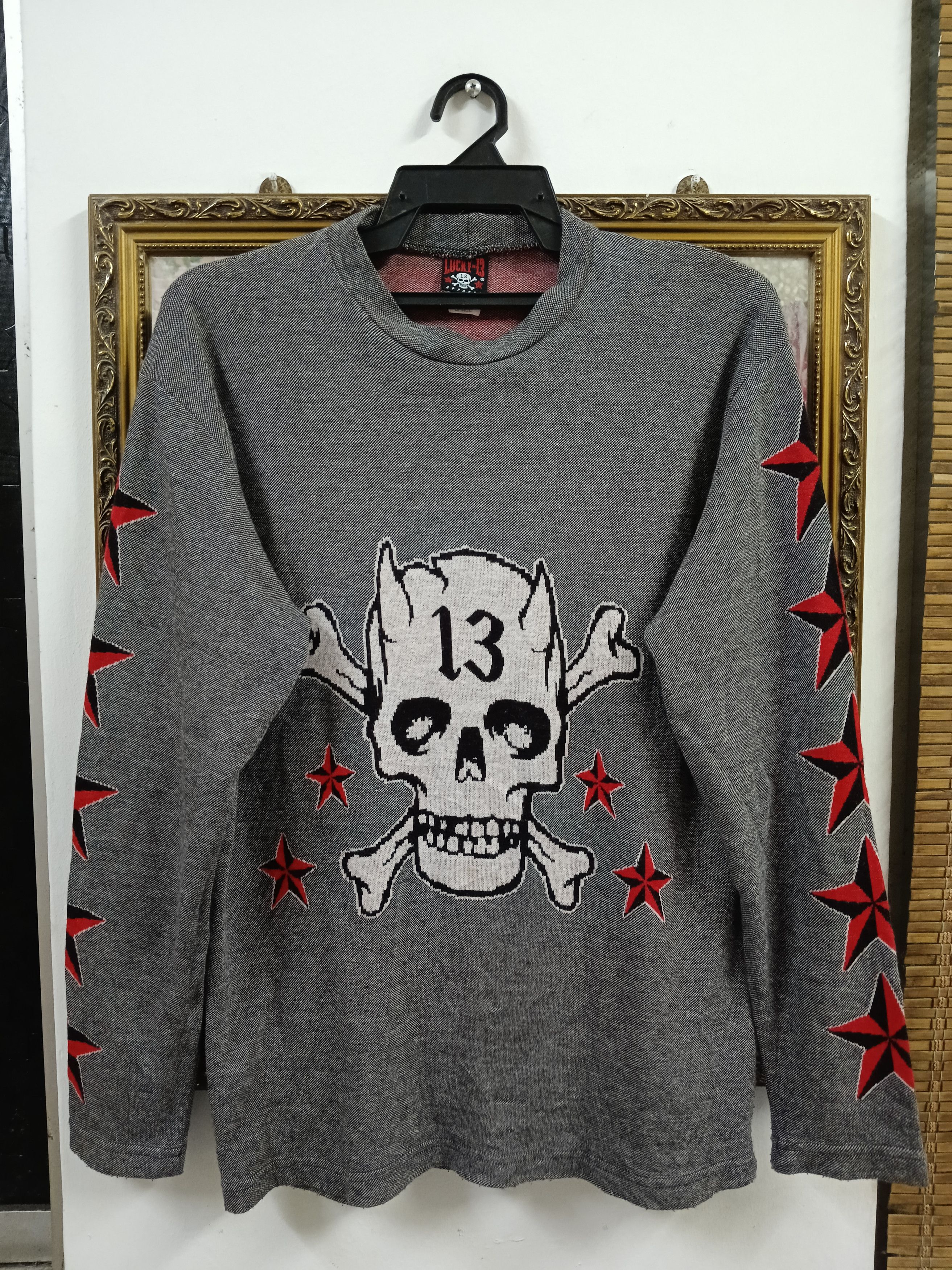 Other DEVIL 👿 CROSSBONE LUCKY 13 LONG SLEEVE Size US S / EU 44-46 / 1 - 1 Thumbnail