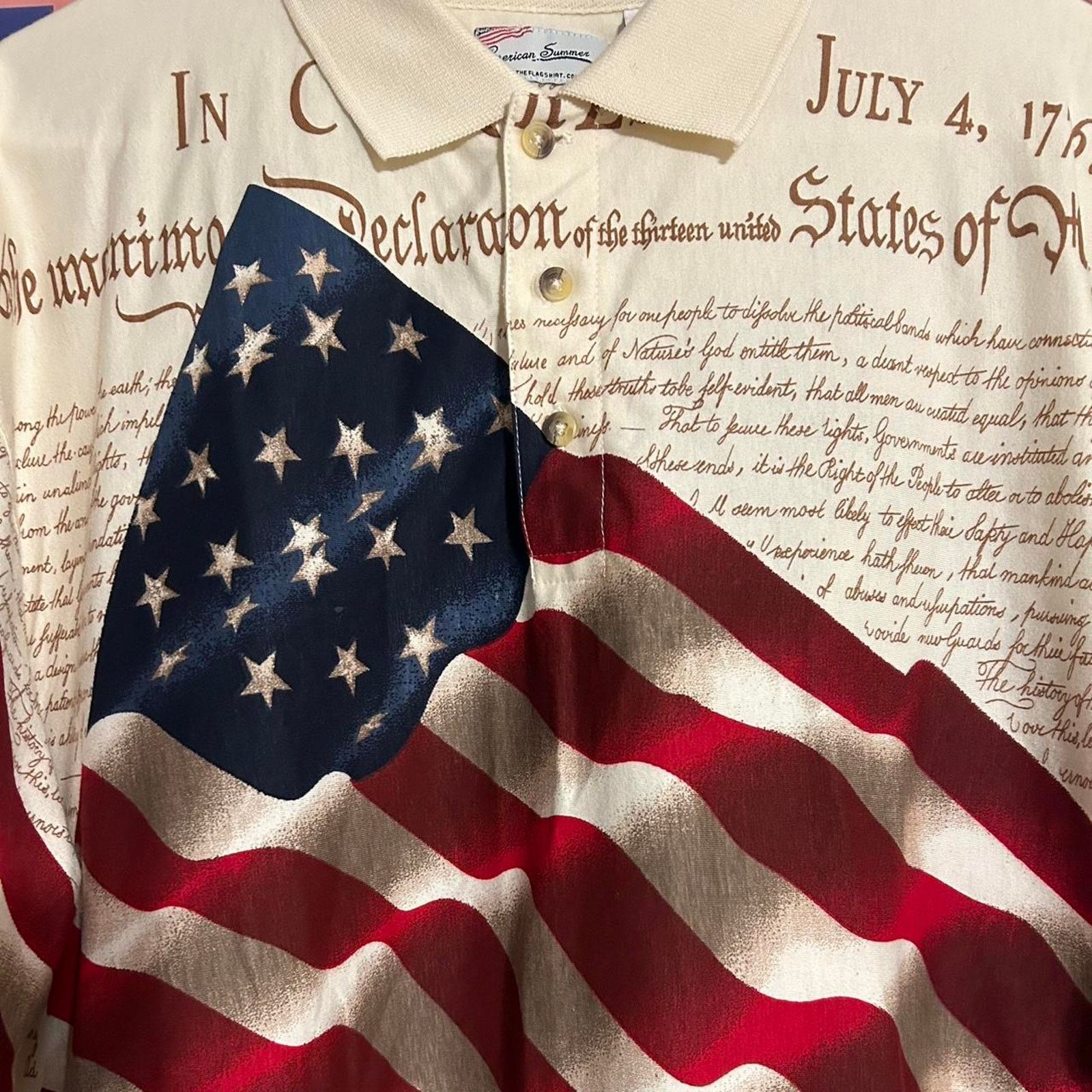Other American summer aop usa Polo Size US XL / EU 56 / 4 - 2 Thumbnail
