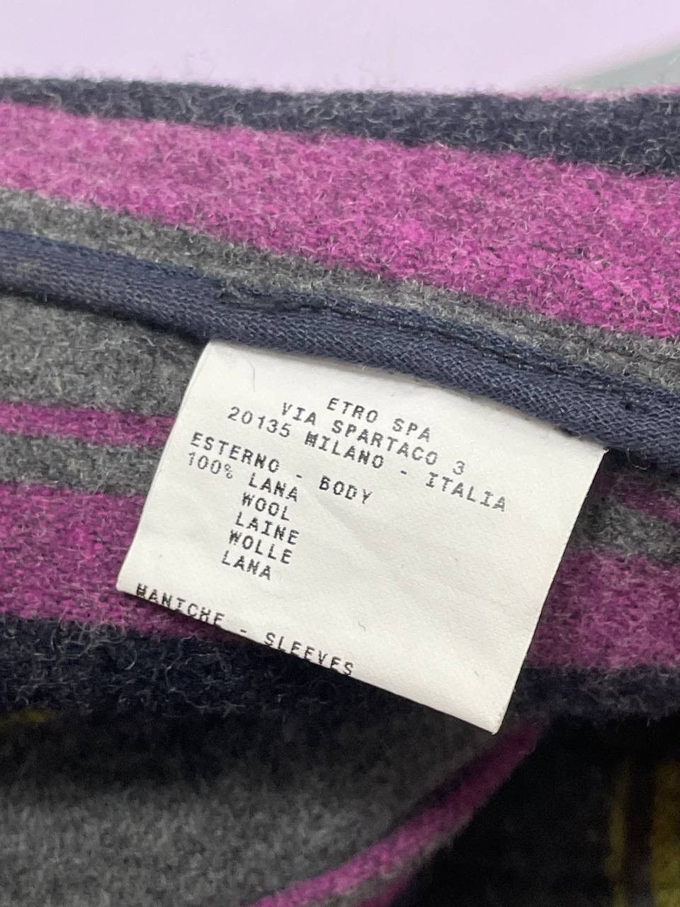 Etro Etro Milano Wool Classic Winter coat M Size US M / EU 48-50 / 2 - 12 Thumbnail