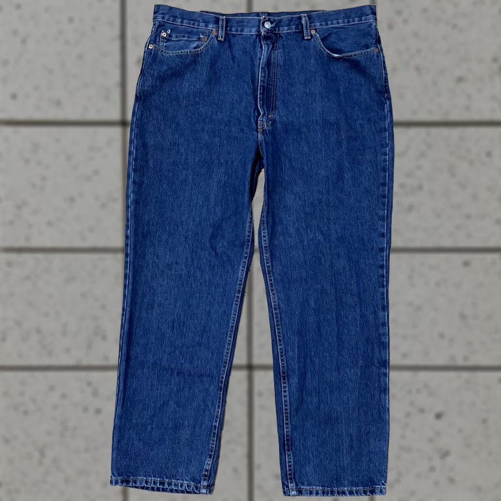 Levi's VINTAGE Levi's 550 Jeans Men 40x30 Dark Blue Denim Baggy Wide 90s Hip Hop Straight Relaxed Classic Blue Mens Size US 40 / EU 56 - 1 Thumbnail