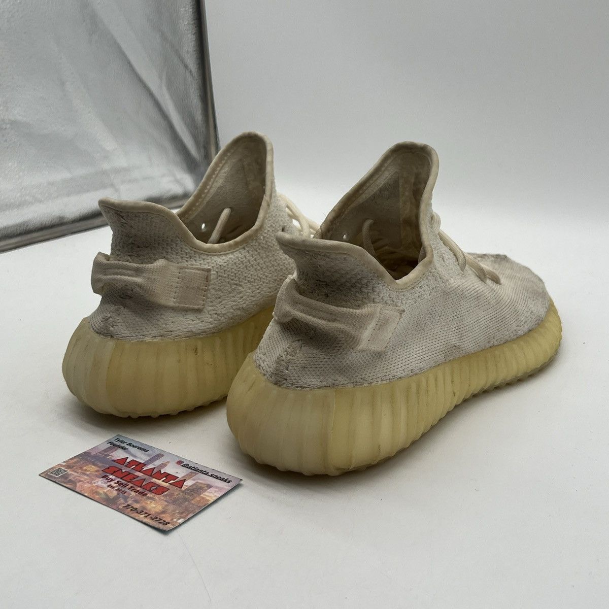 Adidas Yeezy boost 350 cream white triple white Size US 9 / EU 42 - 5 Thumbnail