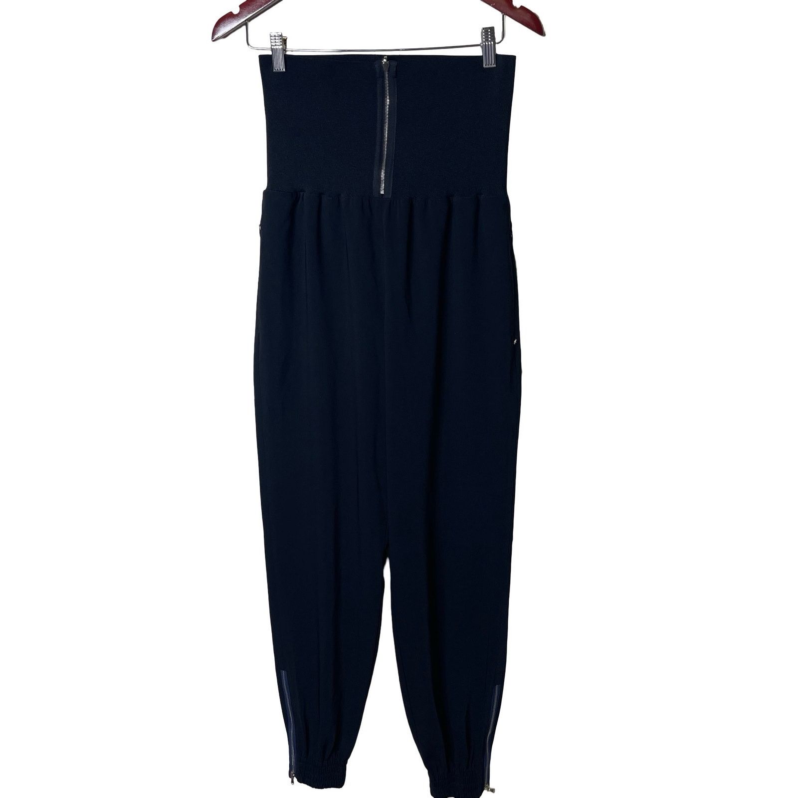 Sportmax Sportmax high waist zipper out jogger pants in black Sz 4 Size 27" / US 4 / IT 40 - 1 Thumbnail