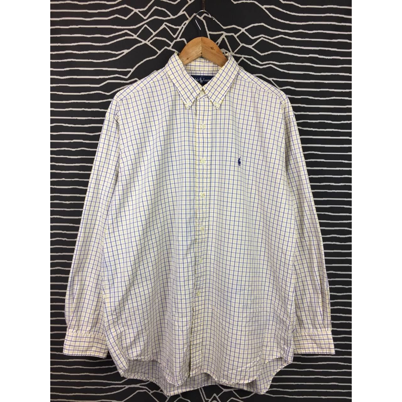 Ralph Lauren × Vintage Vtg Ralph Lauren Blake Two-Ply Cotton Plaid Shirt Size US L / EU 52-54 / 3 - 1 Thumbnail