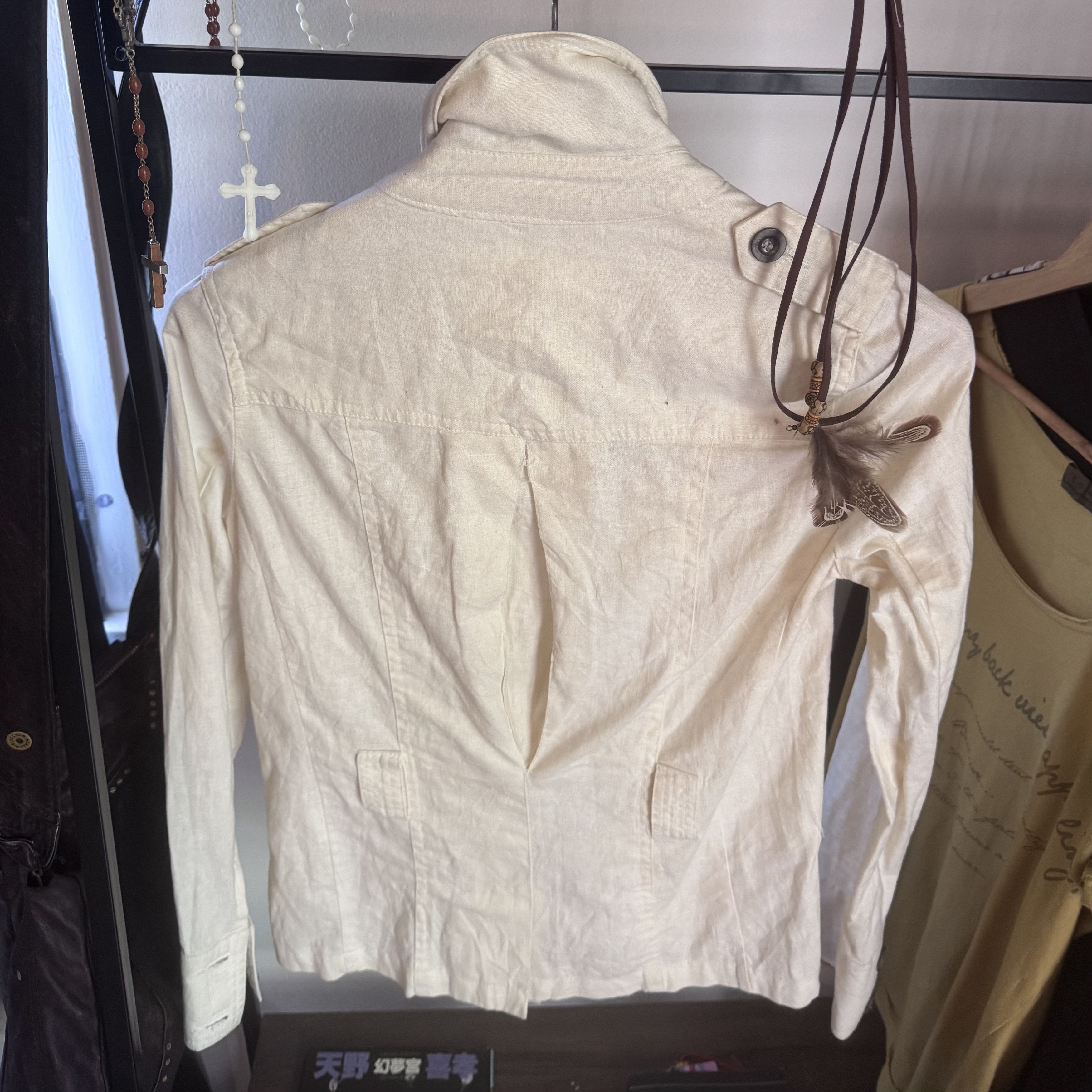 GOA GOA white linen jacket Size S / US 4 / IT 40 - 4 Thumbnail