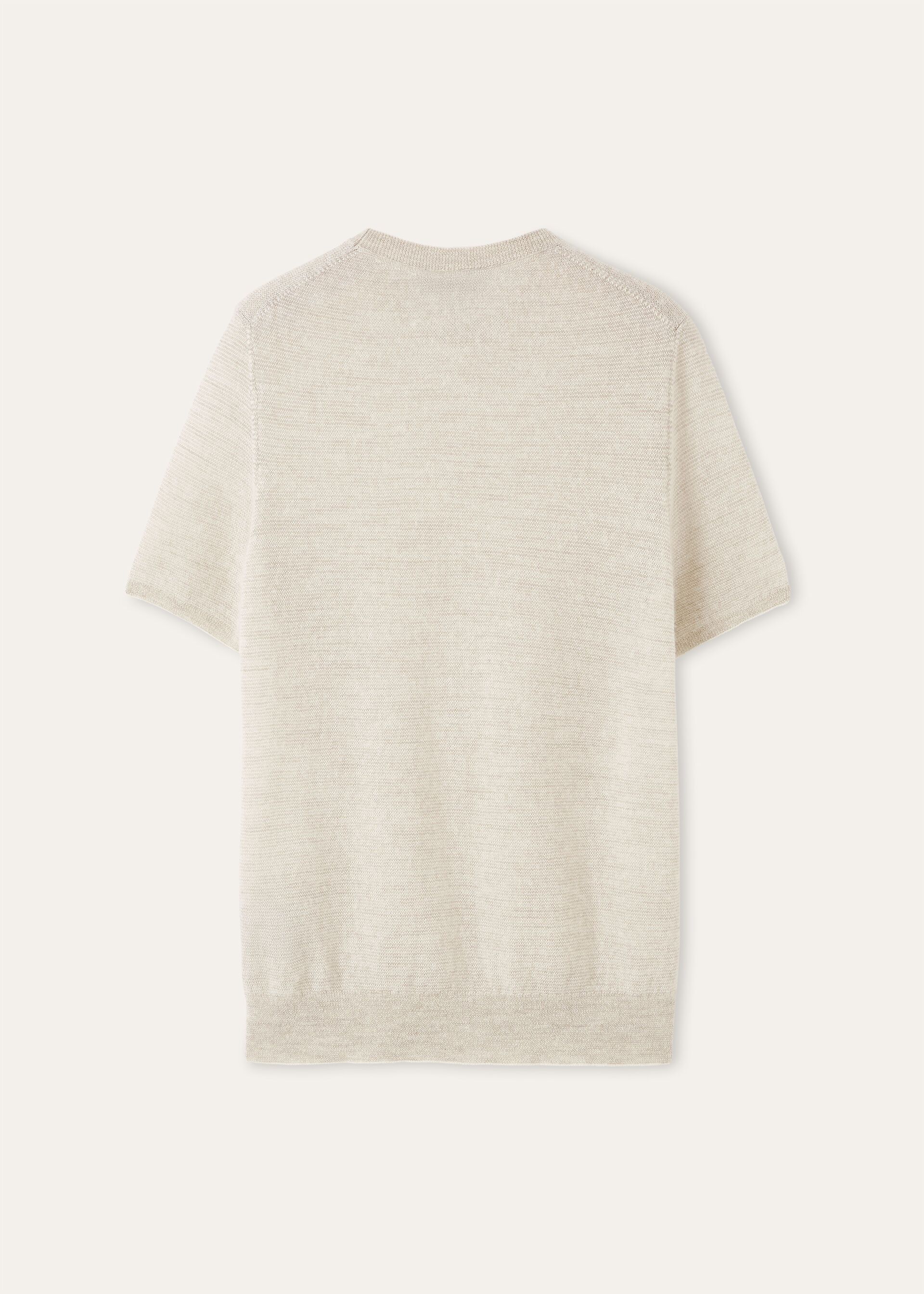 Loro Piana os11x0426 FAQ4528 Walnut Crewneck Sweater Creamy Sky/White Size M / US 6-8 / IT 42-44 - 6 Thumbnail