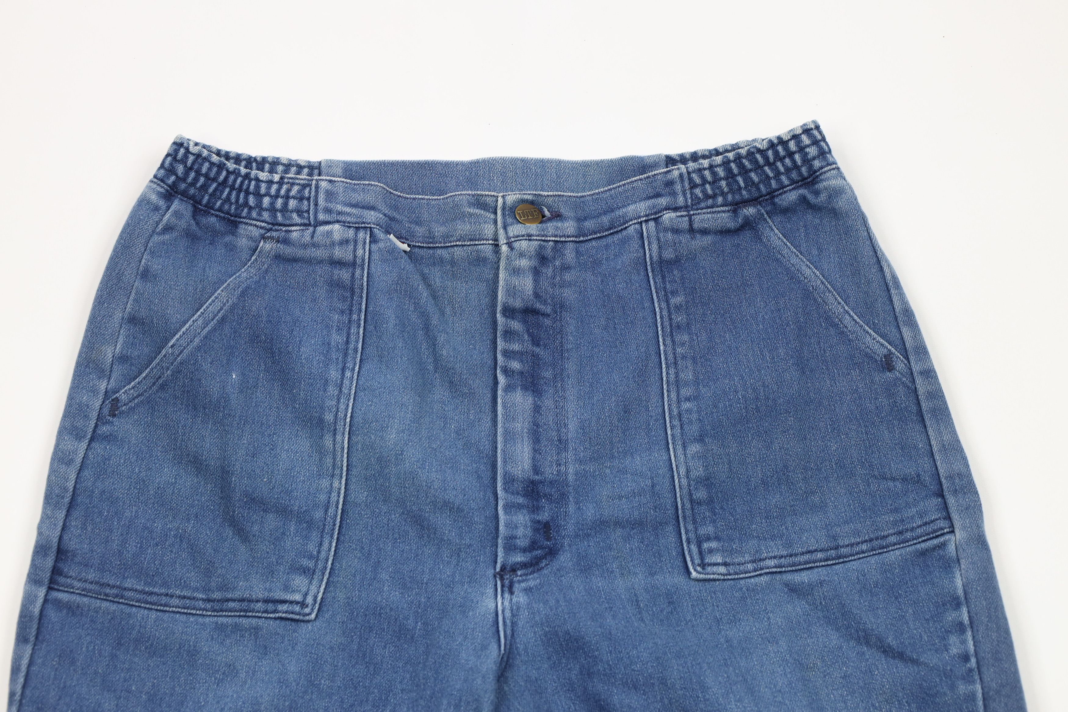Vintage × Wrangler Vintage 70s Wrangler Wide Leg Bell Bottoms Jeans Blue USA Size US 34 / EU 50 - 2 Thumbnail