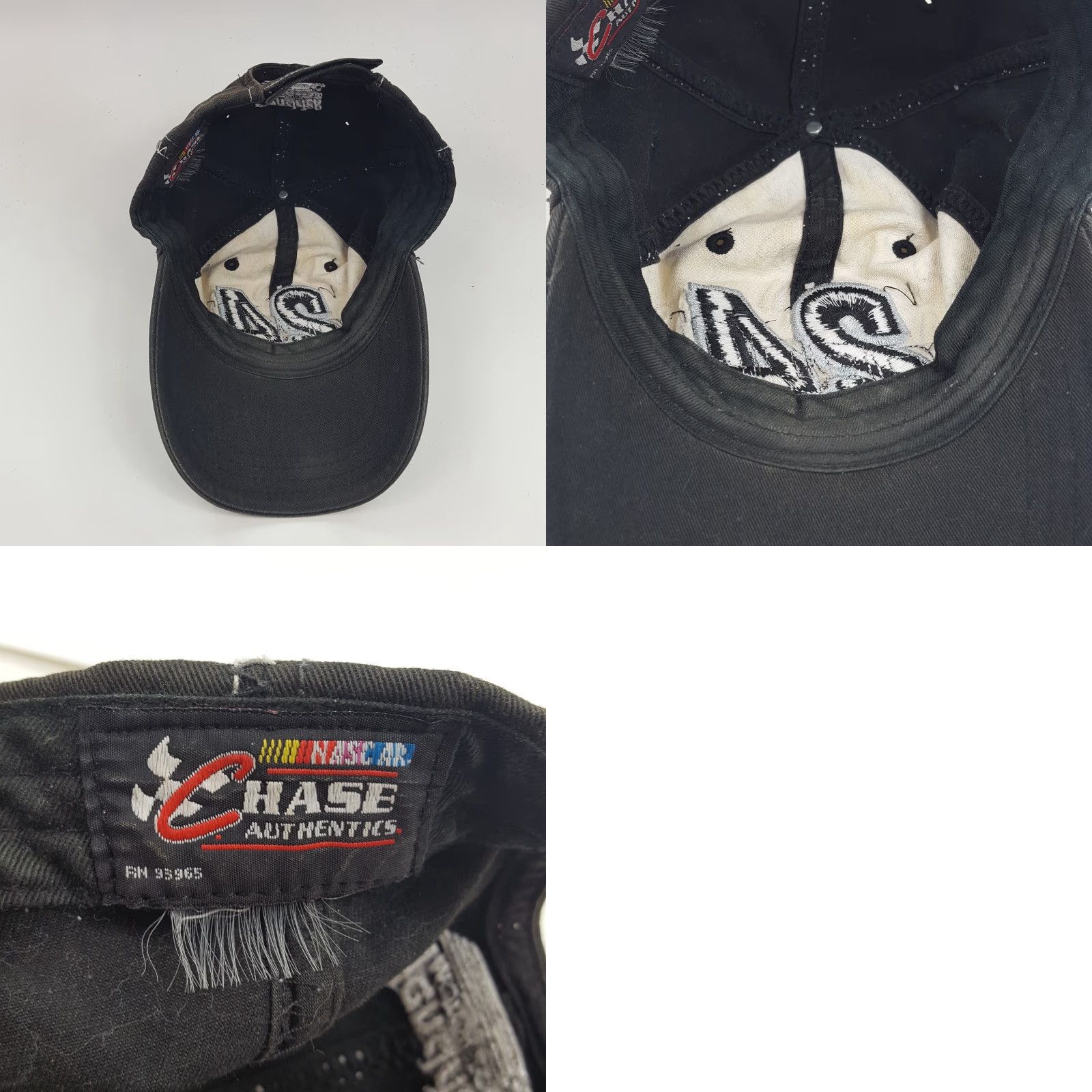 Chase Authentics VINTAGE Chase Authentics NASCAR Snapback Hat Adjustable Black 90s Y2K Retro Grunge Mens Size ONE SIZE - 8 Thumbnail