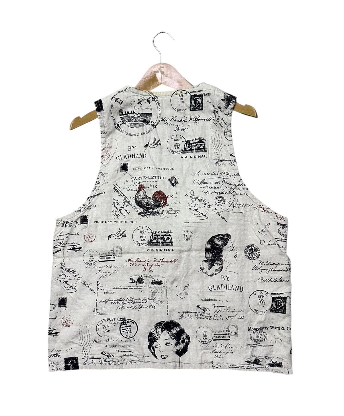 Japanese Brand Glad hand reversible vest Size US M / EU 48-50 / 2 - 4 Thumbnail