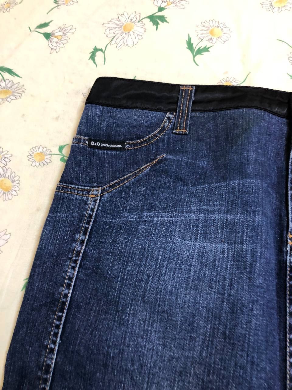 Dolce & Gabbana Dolce & Gabbana Women's Blue and Navy Skirt Size 32" / US 10 / IT 46 - 13 Thumbnail