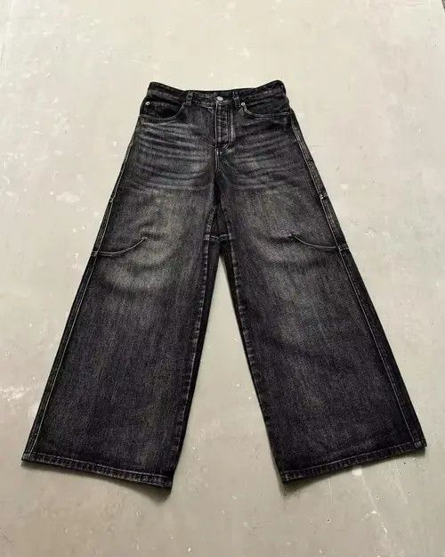 Japanese Brand Kimijima x Nao Washed Wave Denim Baggy Jeans Size US 36 / EU 52 - 2 Thumbnail