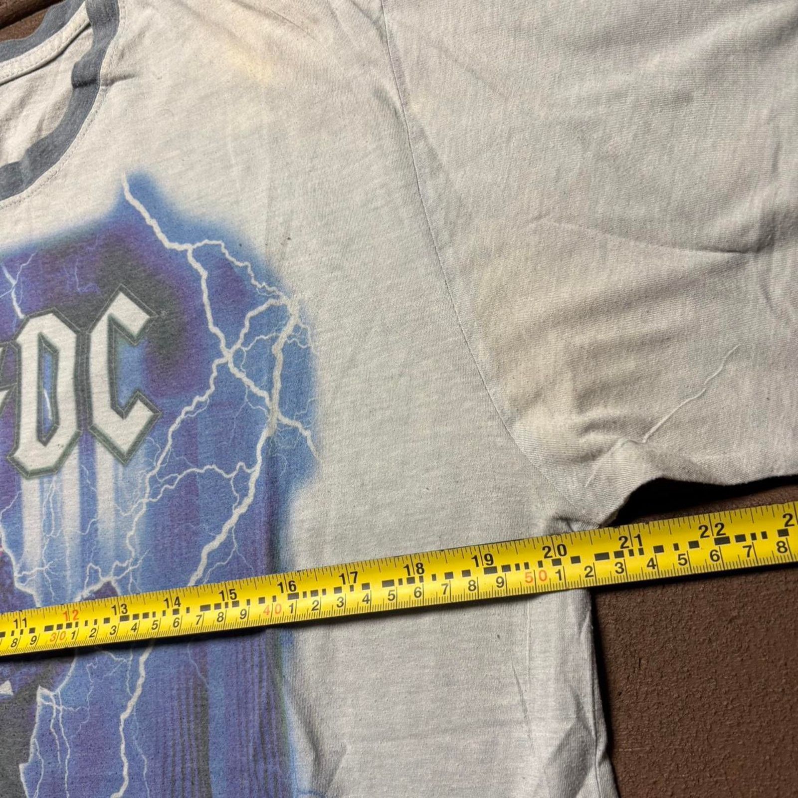 Tultex Y2K AC DC Ringer Band Shirt Size US L / EU 52-54 / 3 - 5 Thumbnail