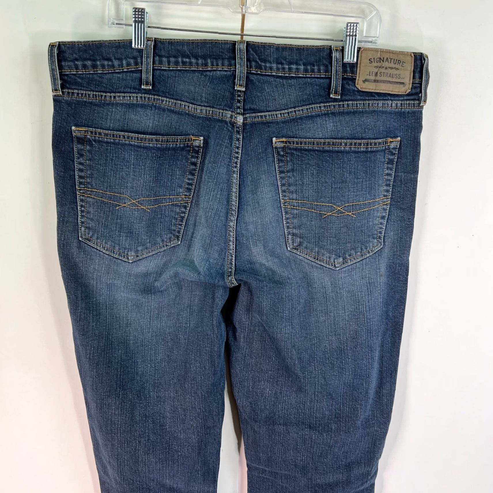 Levi's Levi's Signature Series Jeans Mens 38 Blue Denim Athletic Fit Straight 90s Size US 38 / EU 54 - 5 Thumbnail