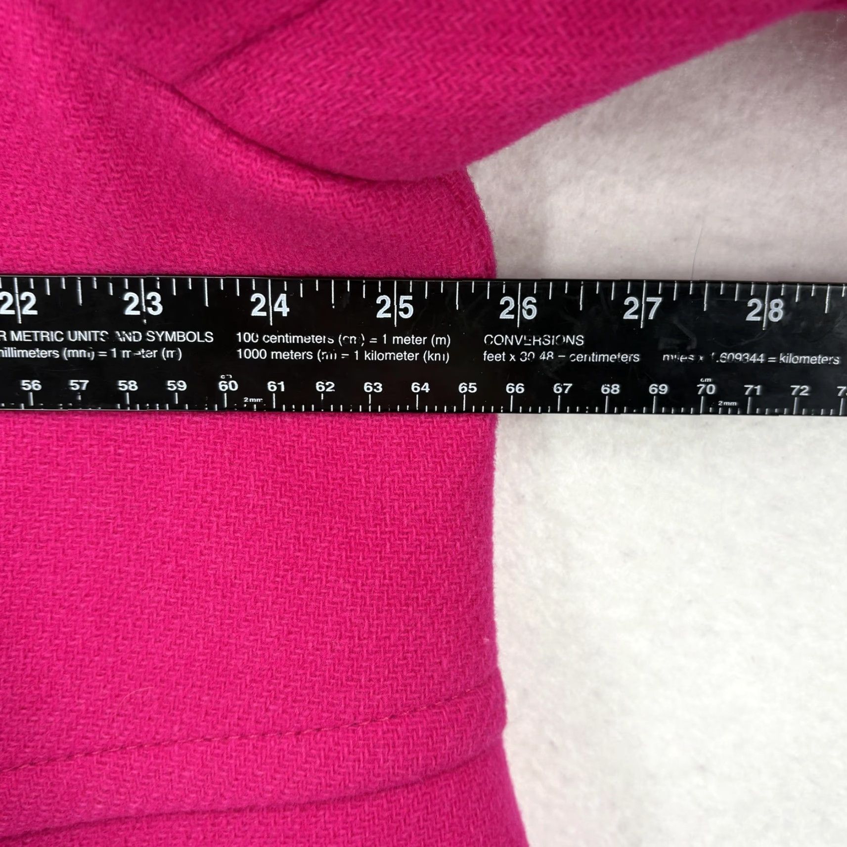 Talbots Talbots Coat Womens 20W Pink Wool Lined Collared Zipper Pockets Italian Size 3XL / US 20-22 - 7 Thumbnail