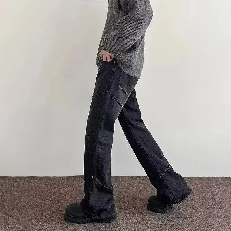 Japanese Brand Retro loose high street straight leg jeans Size US 32 / EU 48 - 3 Thumbnail