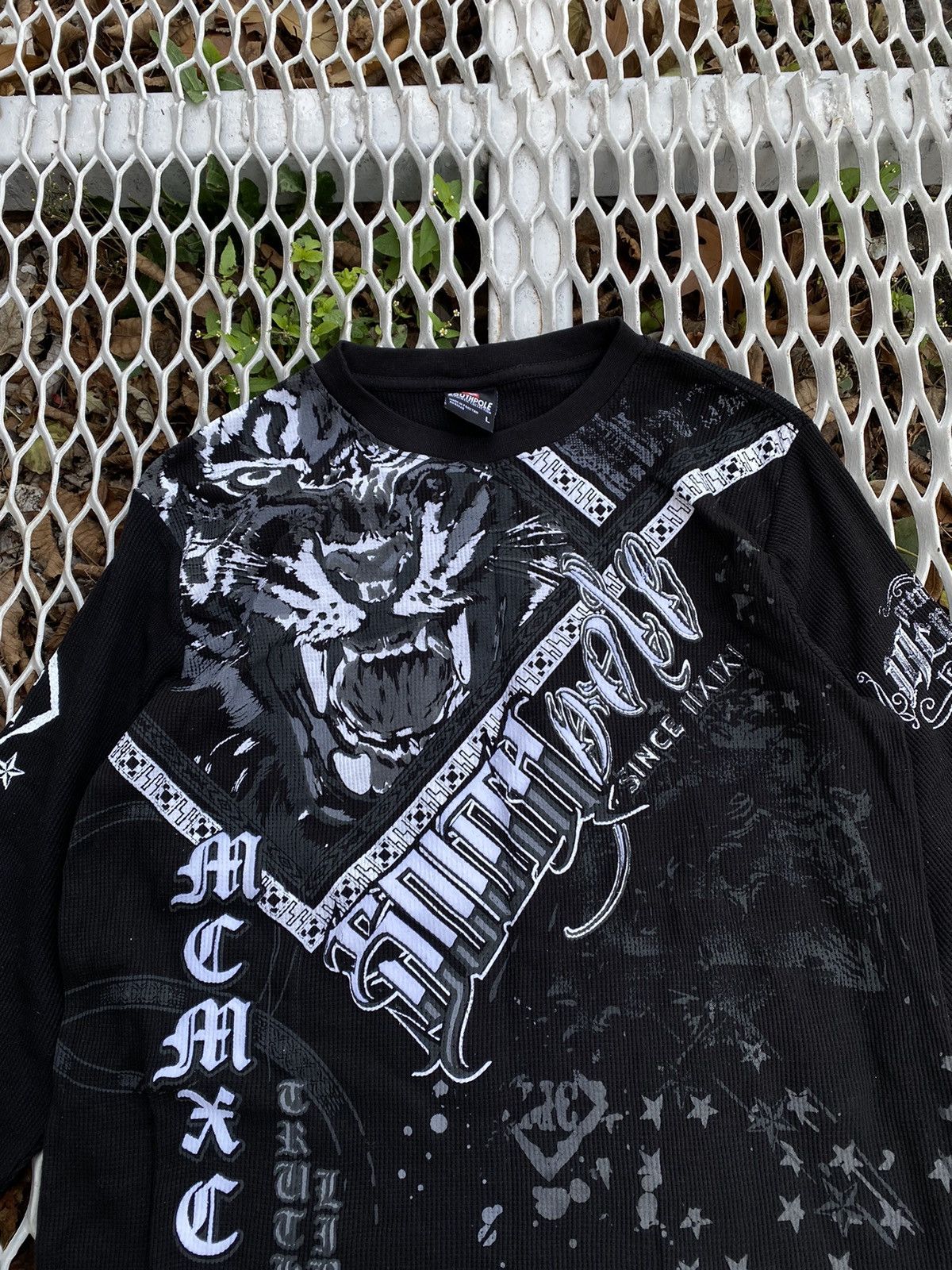 Affliction Vintage South Pole Tiger Longsleeve Size US L / EU 52-54 / 3 - 3 Thumbnail