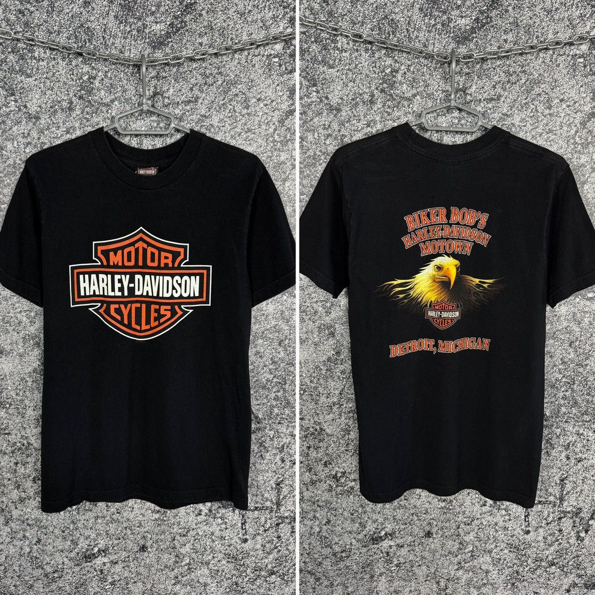 Harley Davidson Harley Davidson Motorcycles Tee Motown Detroit Made in USA M Size US M / EU 48-50 / 2 - 1 Thumbnail