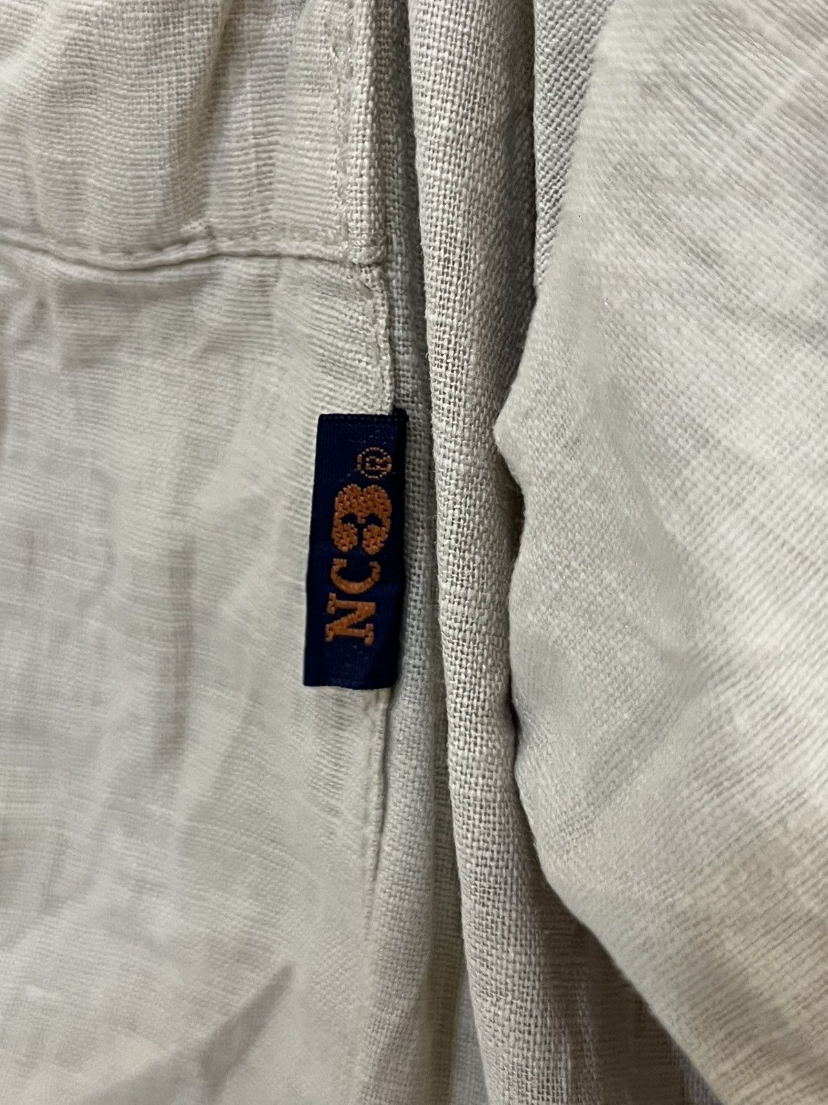 Vintage NC3 Vintage Linen Blend Utility Zip Jacket | Grailed