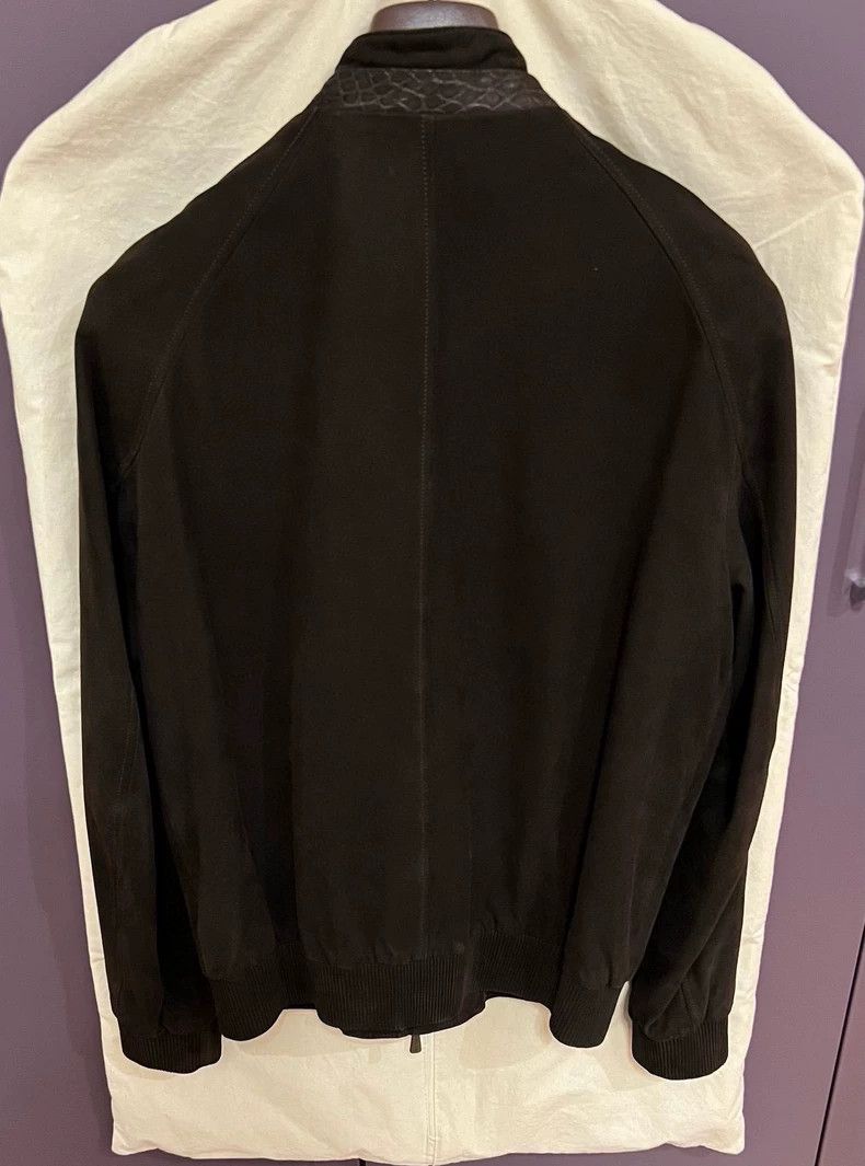 Loro Piana LORO PIANA Sandpaper sheepskin jacket with crocodile leath Size US M / EU 48-50 / 2 - 4 Thumbnail