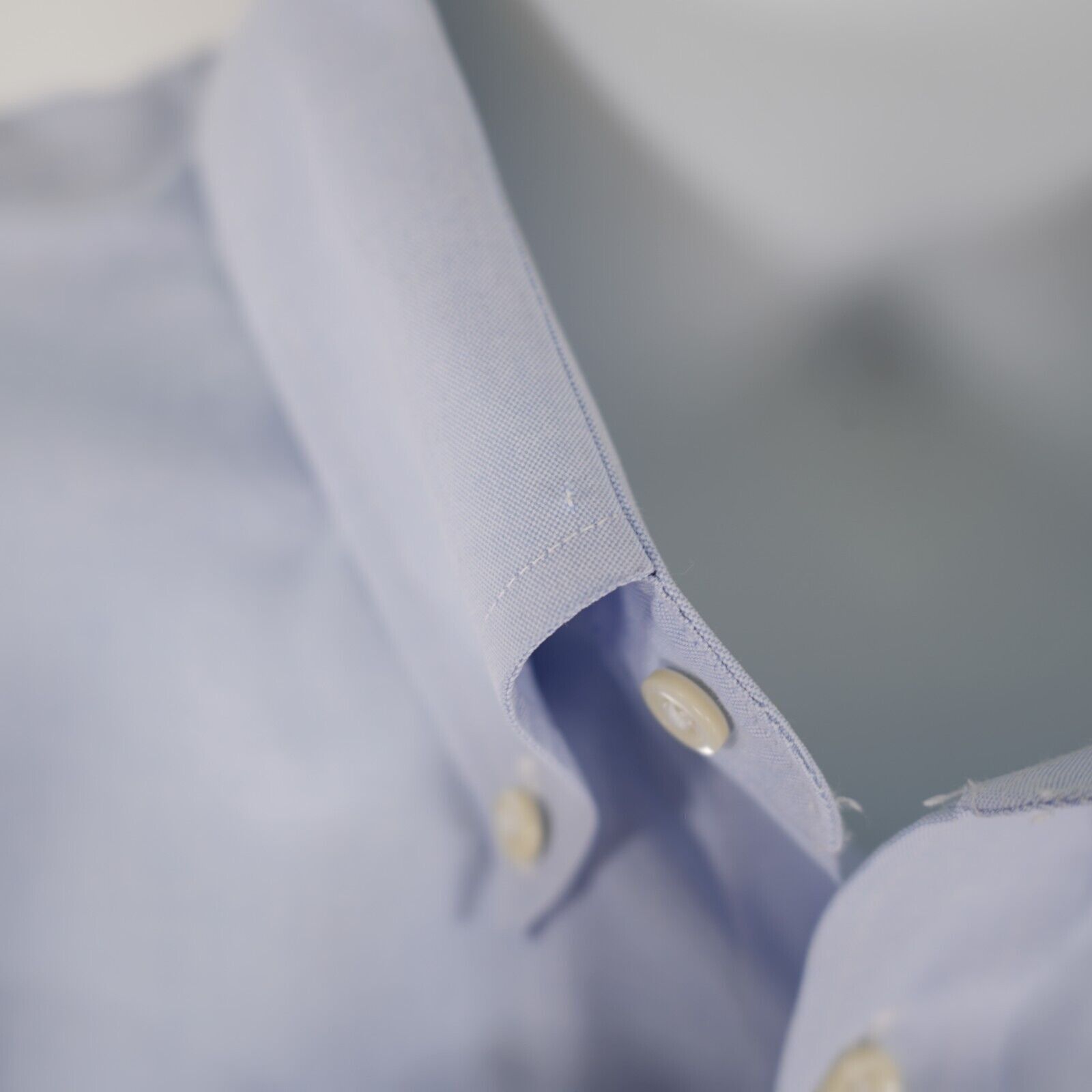 Paul Fredrick DAMAGED Paul Fredrick Blue Non Iron 17 / 37 Button Down Two Size US XL / EU 56 / 4 - 3 Thumbnail
