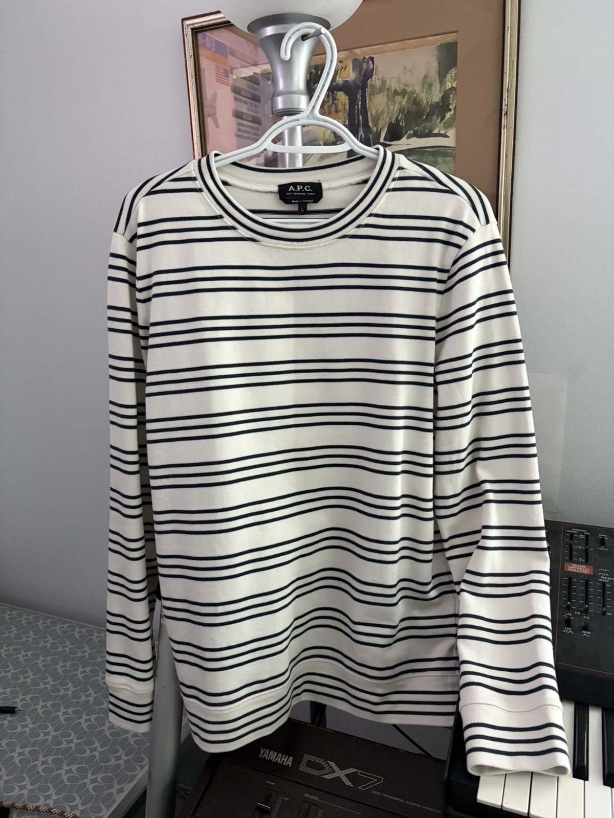 A.P.C. A.P.C. Rue Madame Paris long sleeve striped shirt Size L / US 10 / IT 46 - 1 Thumbnail