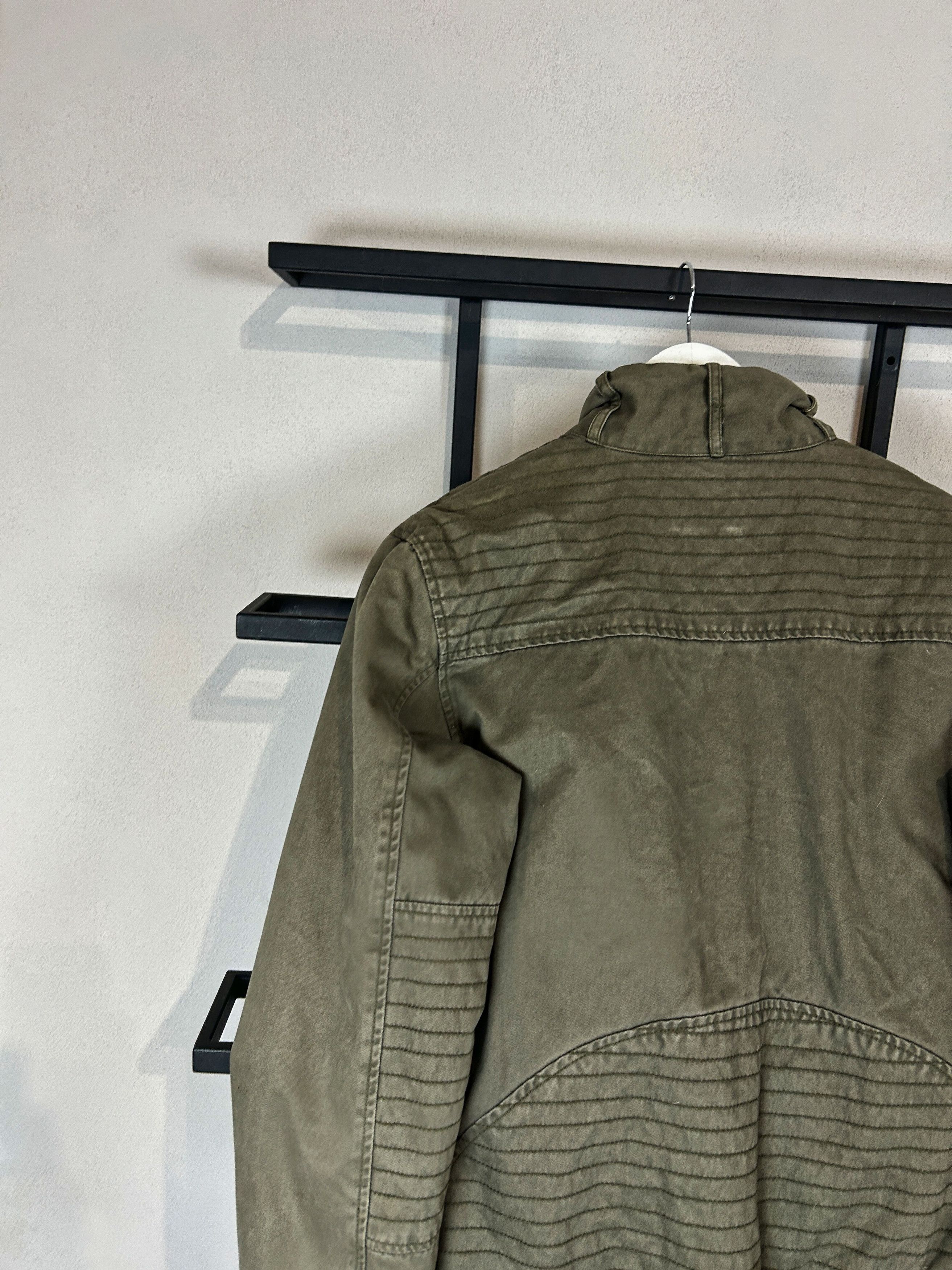 Japanese Brand VTG Olive Military Jacket Cropped Utility Y2K Minimal Fit Size US L / EU 52-54 / 3 - 7 Thumbnail