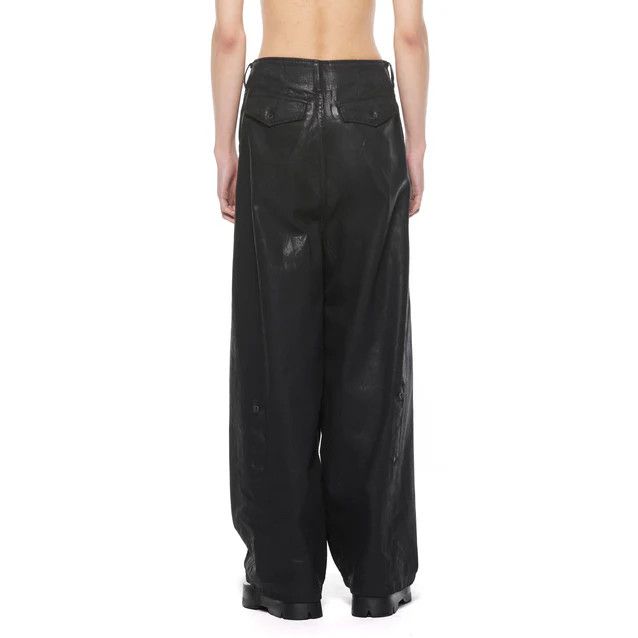 Julius 927PAM8-C Black / Coated Destroy Baggy Pants Size US 30 / EU 46 - 2 Thumbnail