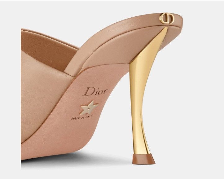 Dior o1w1db11024 D-Fame Heeled Sandals in Nude Size US 10 / IT 40 - 6 Thumbnail