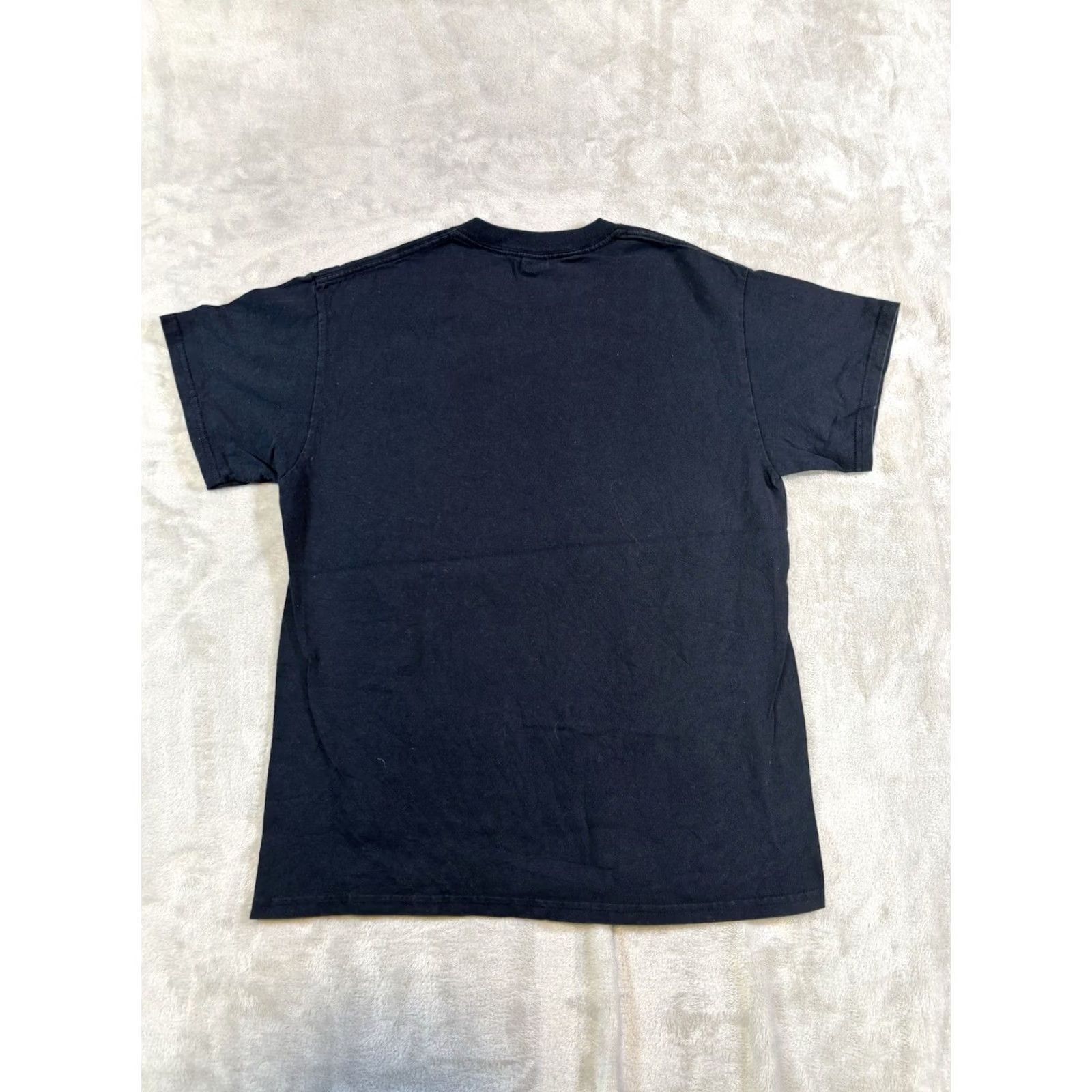 Gildan Scream Ghostface "Let's Watch Scary Movies" Graphic Tee | Size M | Black | Cotton & Polyester | Gildan 5000 | Horror | Short Sleeve | Crew Neck | Men Size US M / EU 48-50 / 2 - 6 Thumbnail