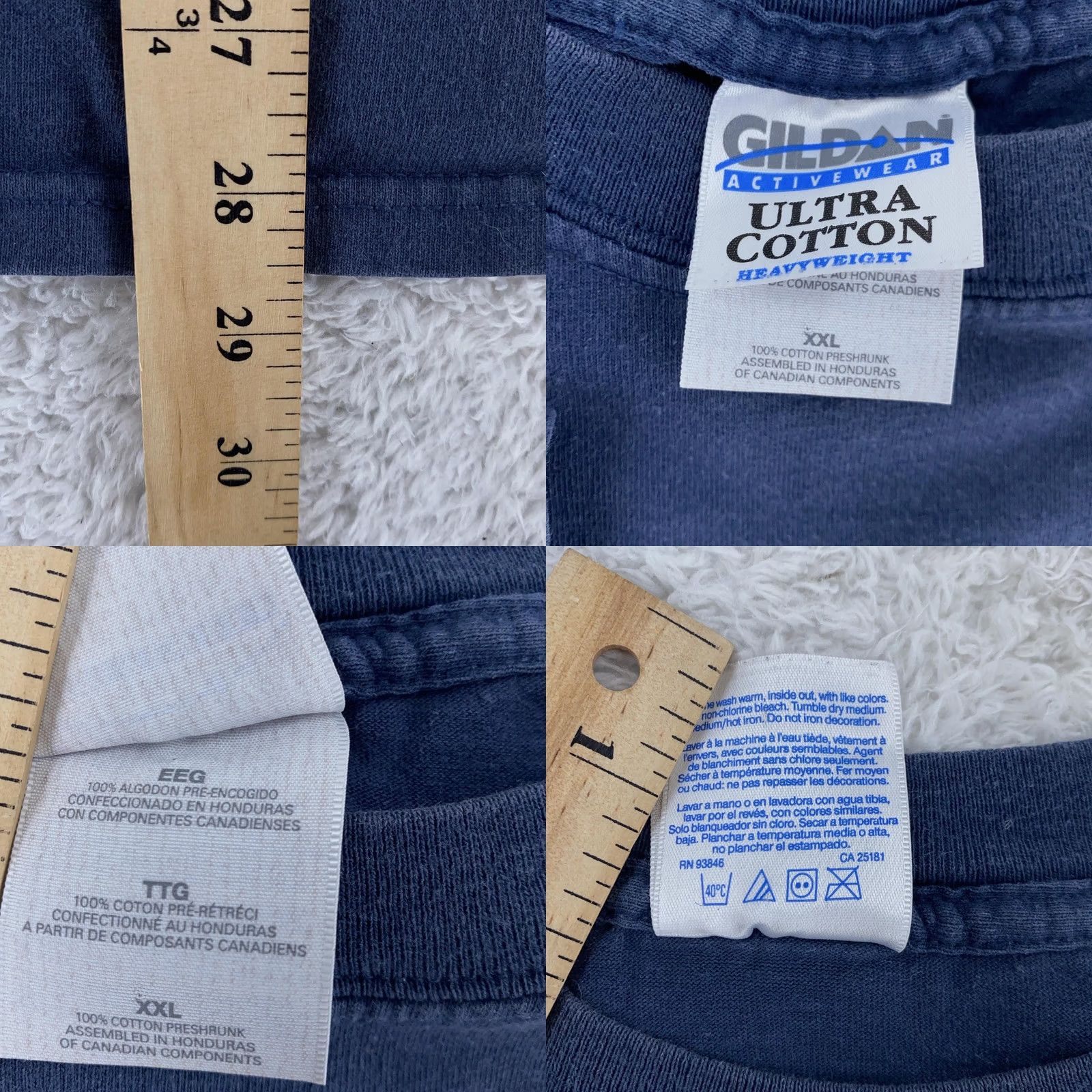 Gildan VINTAGE Rock and Roll Hall of Fame T-Shirt XL Blue Men Short Sleeve Graphic Print Crew Neck 90s Concert Size US XL / EU 56 / 4 - 8 Thumbnail