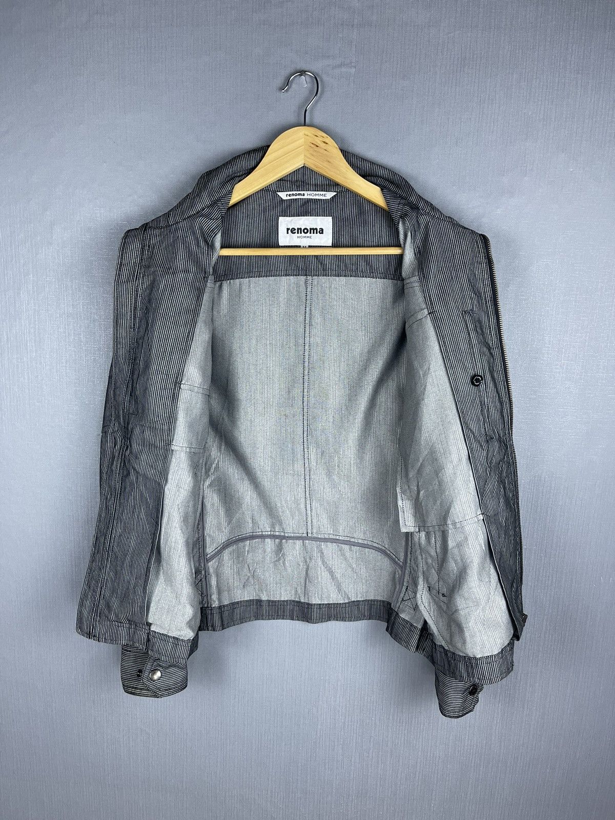 Renoma 🔥RENOMA HOMME Multipocket Harringbone Stripes Jacket Size US M / EU 48-50 / 2 - 13 Thumbnail