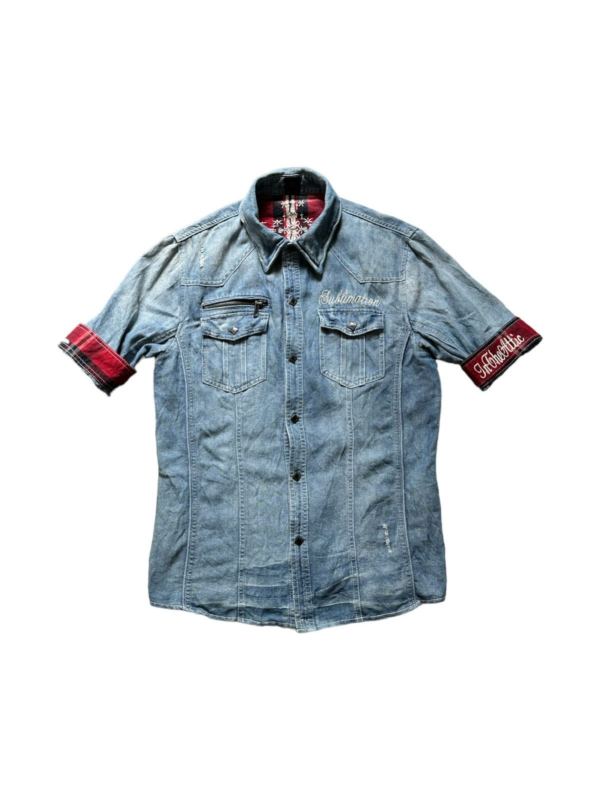 If Six Was Nine 00's Semanticdesign x In The Attic denim shirt Size US M / EU 48-50 / 2 - 3 Thumbnail