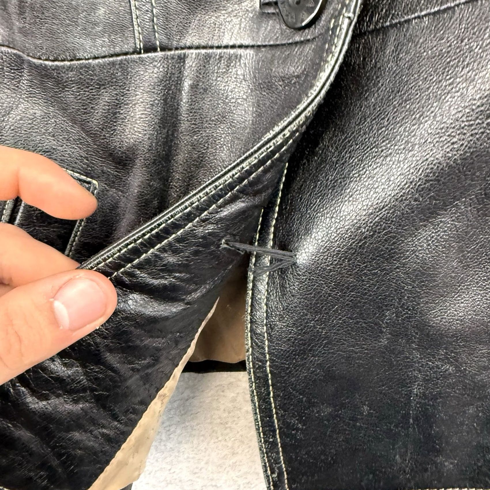 Vintage VINTAGE Wilson’s Leather Maxima Women’s Leather Jacket Blazer Breasted Black XS Size XS / US 0-2 / IT 36-38 - 2 Thumbnail