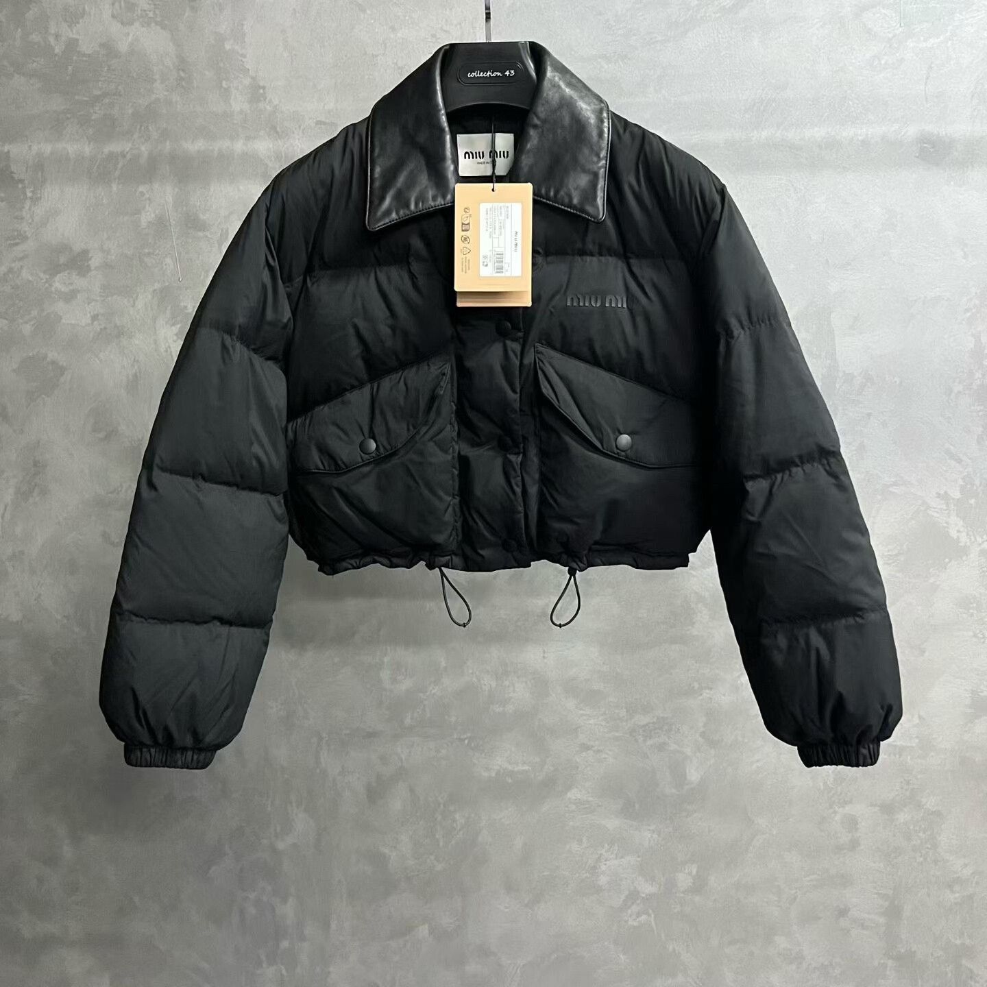 Miu Miu Miu Miu Down Oversized Black Down Jacket XS Women Size XS / US 0-2 / IT 36-38 - 1 Thumbnail