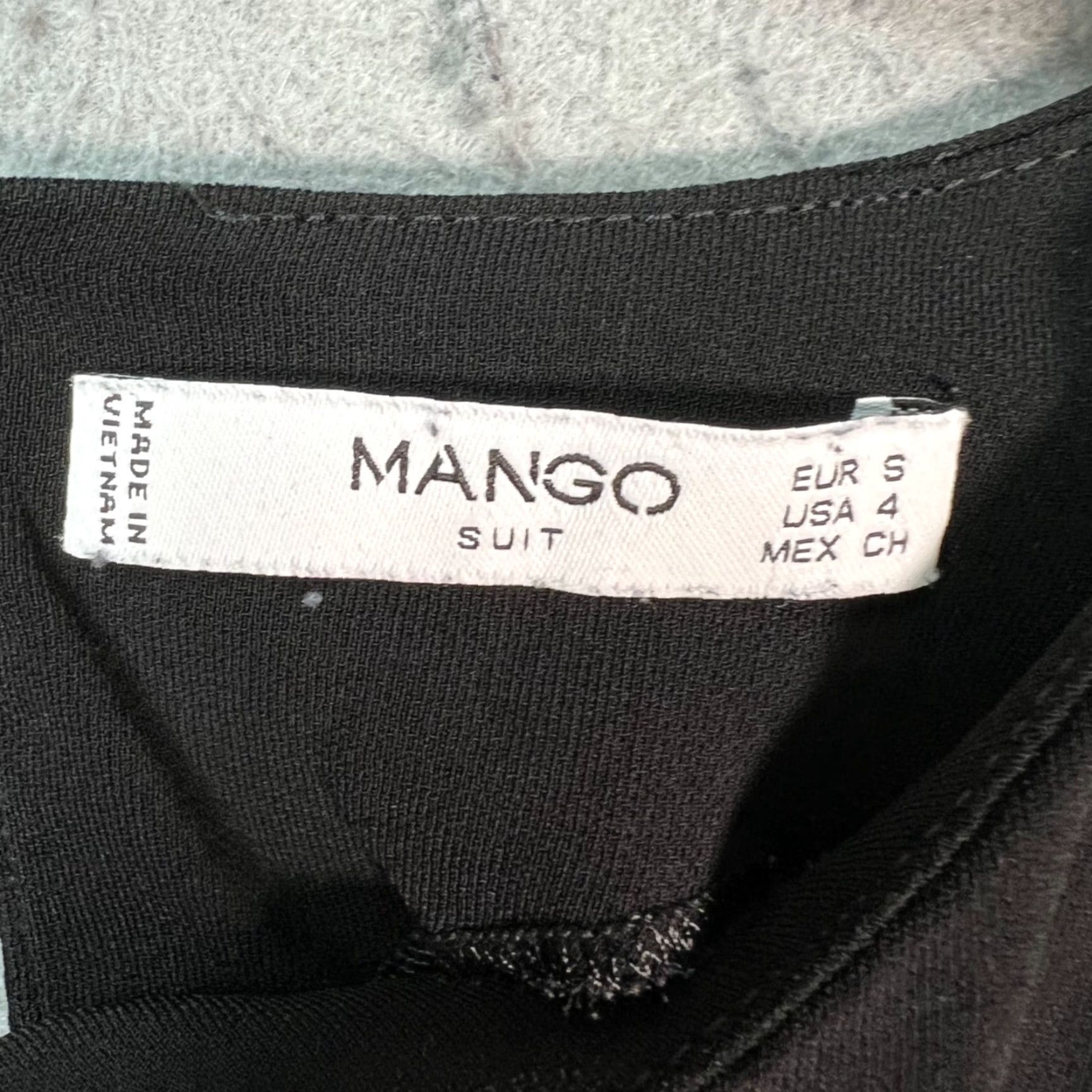 Mango Mango Womens Size 4 Black Long Sleeve Dress w/ Front Twist Knot Detail - A-Line, Mini, Solid, 8/10 - Adult Womens 4 - Knots - Black - Dress Size S / US 4 / IT 40 - 3 Thumbnail