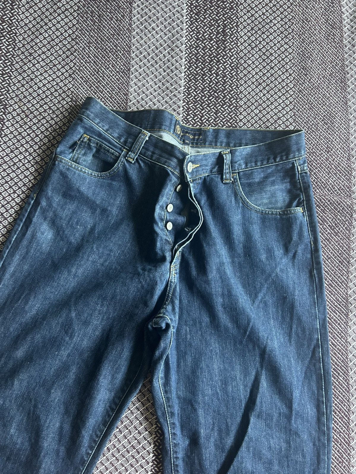 Henri Lloyd Henri Lloyd Denim Baggy Jeans Distressed Solid Style Size 34 Size US 34 / EU 50 - 11 Thumbnail