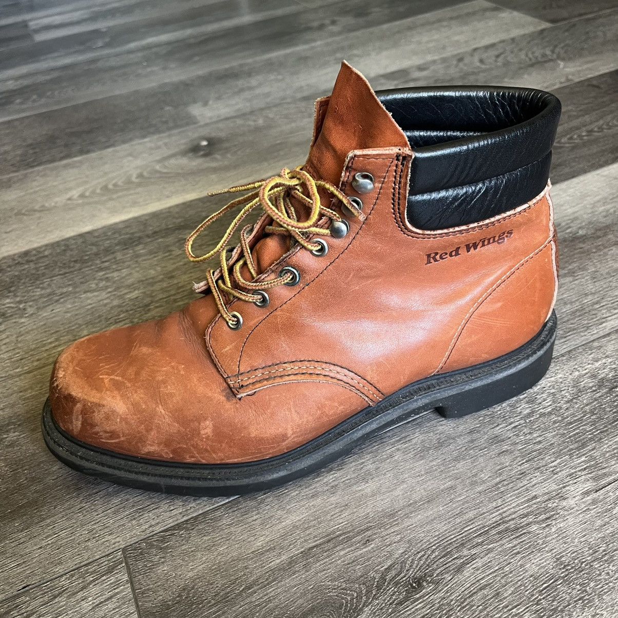 Red Wing Vintage 1990s Red Wing Shoes Leather Boots Brown Model 207 Size US 9.5 / EU 42-43 - 9 Thumbnail