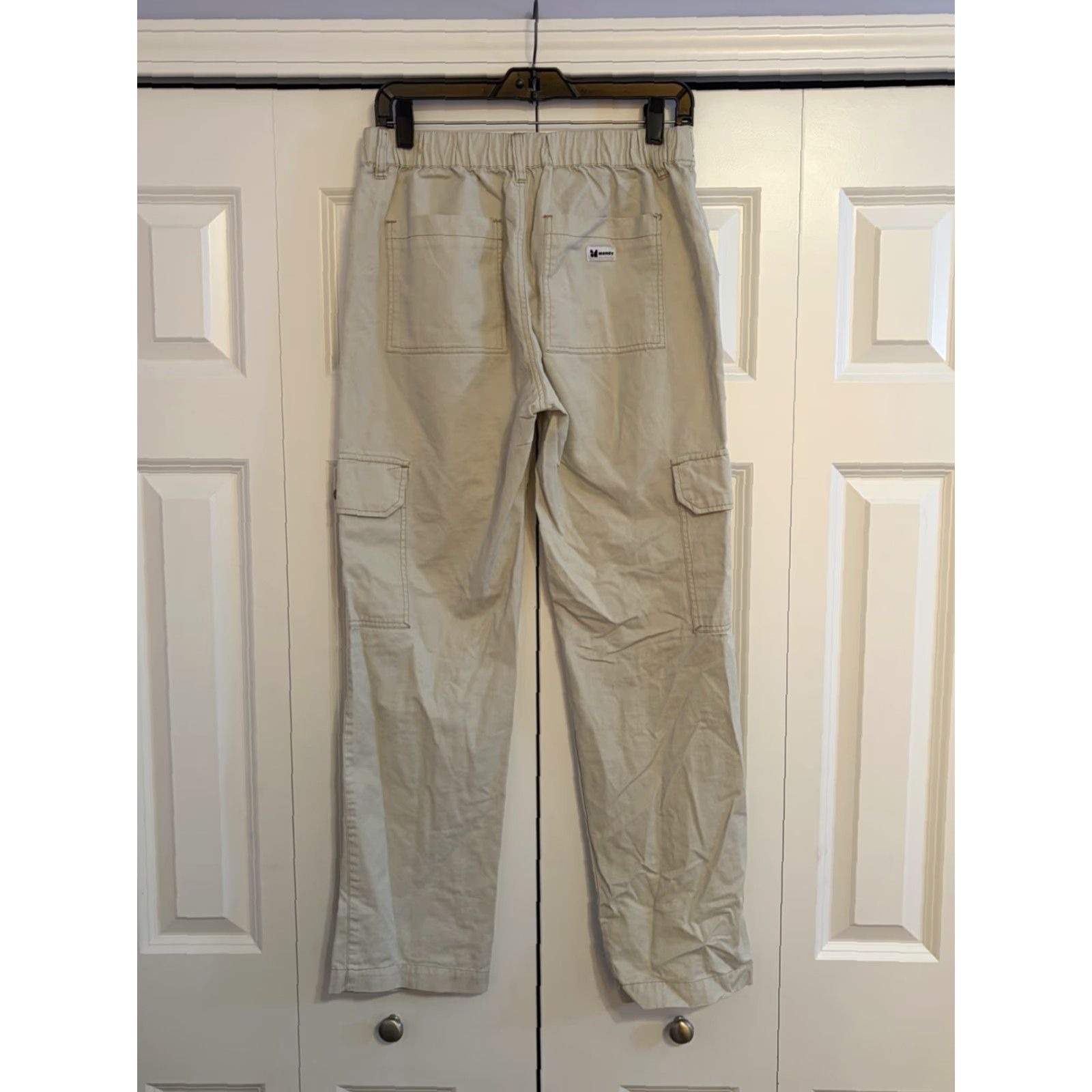 Vintage Monet Othello Pants Cargo Drawstring Beige Mens Small Street Style Cargo Pants Mens Beige Monet Otheboards? Size US 29 - 2 Thumbnail