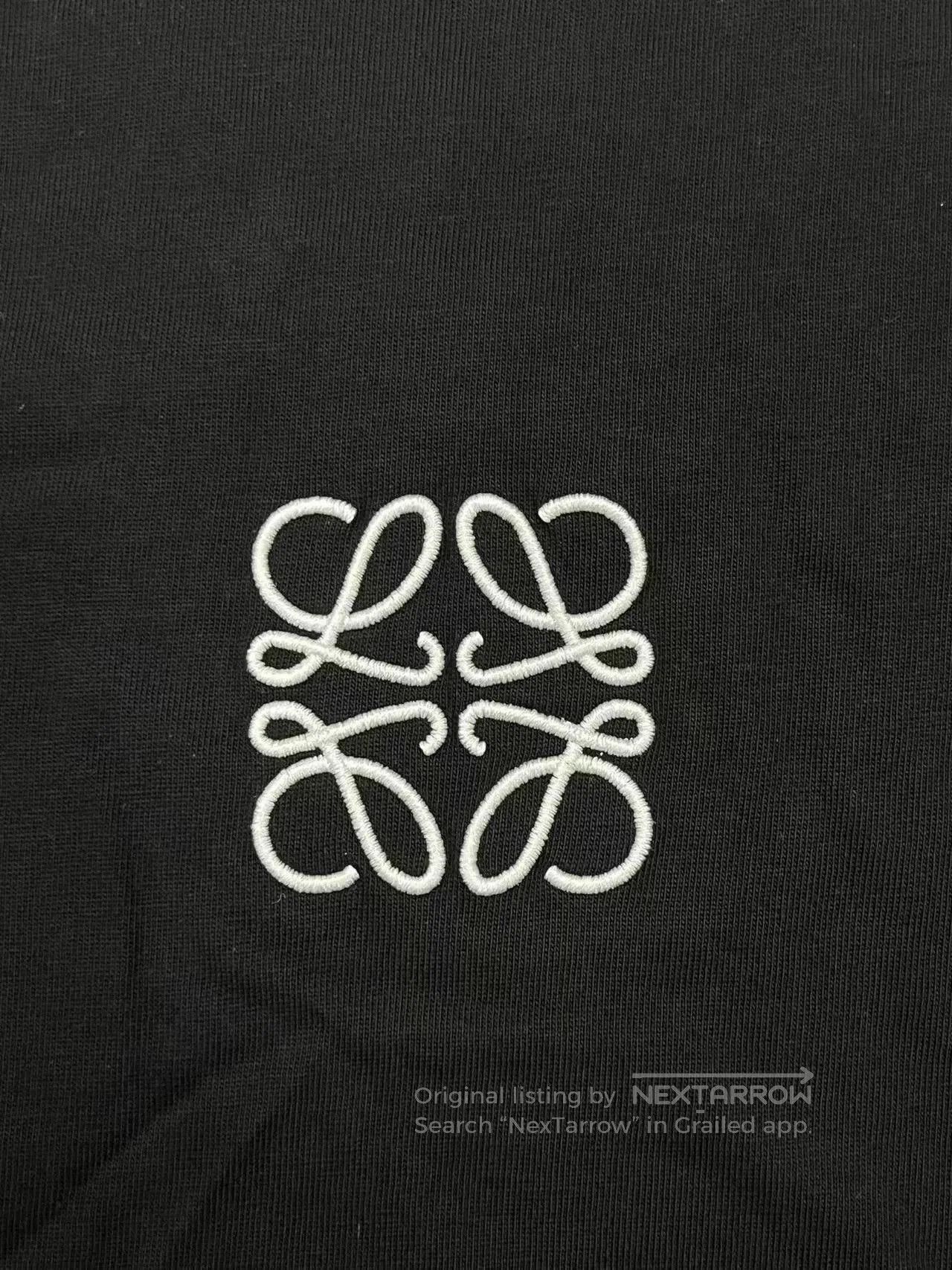 Loewe LOEWE Anagram Embroidered Cotton Short Sleeve T-Shirt. Size US M / EU 48-50 / 2 - 3 Thumbnail