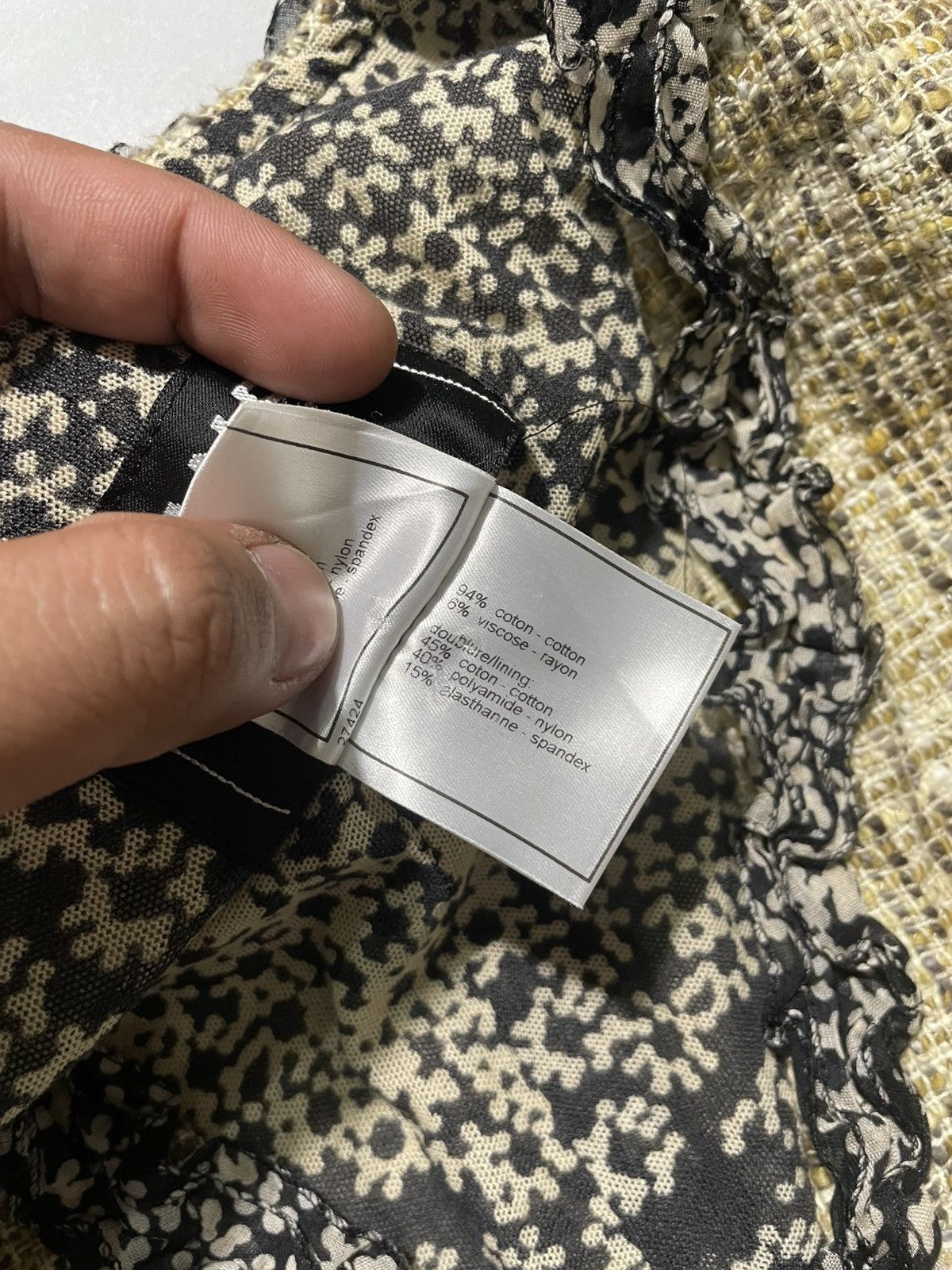 Chanel Chanel 2003 Collarless Tweed Jacket Size S / US 4 / IT 40 - 6 Thumbnail
