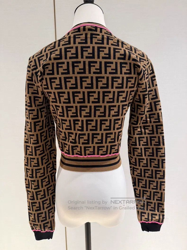 Fendi Fendi Monogrammed Logo Knit Long Sleeve with Old-Fashioned Size XS / US 0-2 / IT 36-38 - 2 Thumbnail