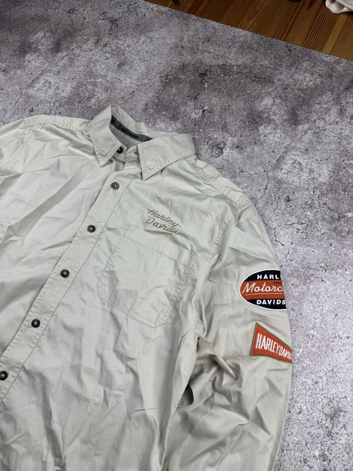 Harley Davidson Harley Davidson Motorcycles big logo Y2K Shirt long Sleeve Size US L / EU 52-54 / 3 - 6 Thumbnail