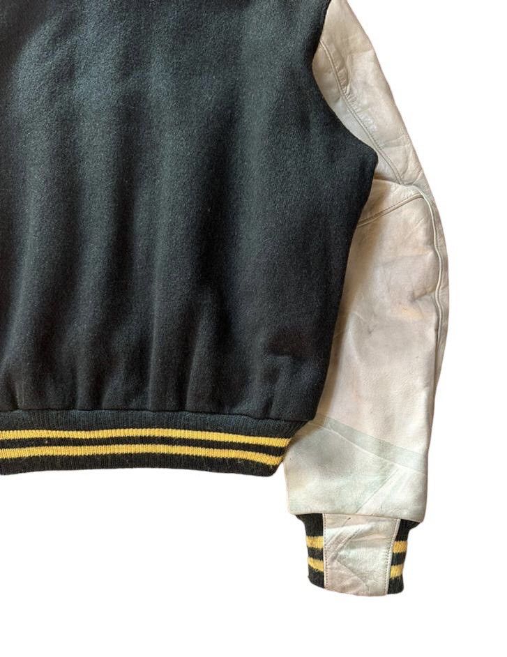 Vintage Vtg Golden Bear Wool Leather Hoodie Varsity Jacket Size US L / EU 52-54 / 3 - 6 Thumbnail