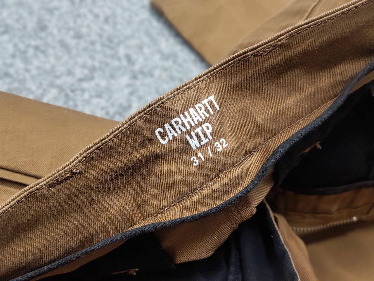 Carhartt Vintage Carhartt Wip Sid Pants Brown Logo Chino Trouser Size US 31 - 10 Thumbnail