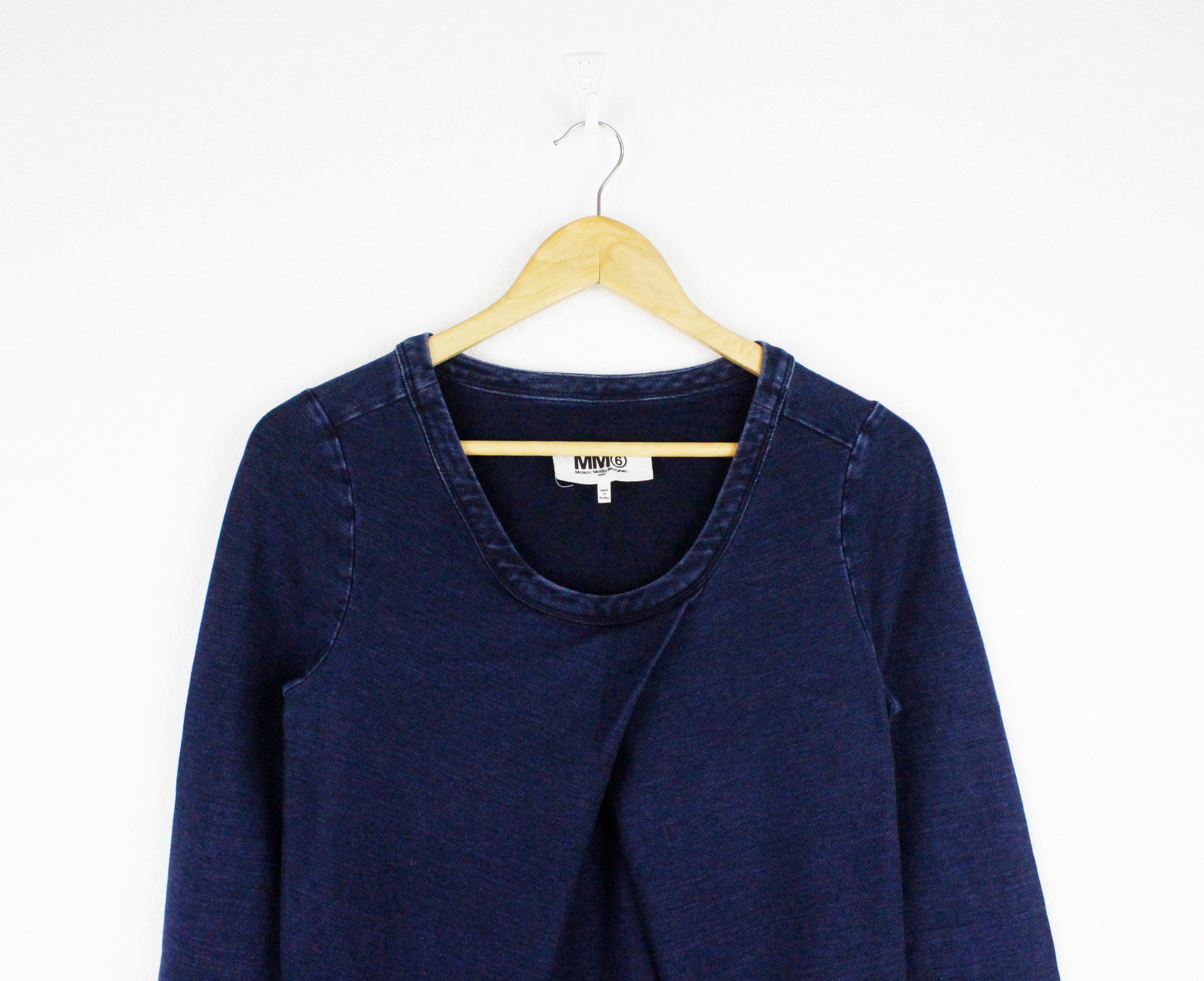 Maison Margiela MM6 Maison Margiela Indigo Cotton Knit Dress Top Size S / US 4 / IT 40 - 2 Thumbnail