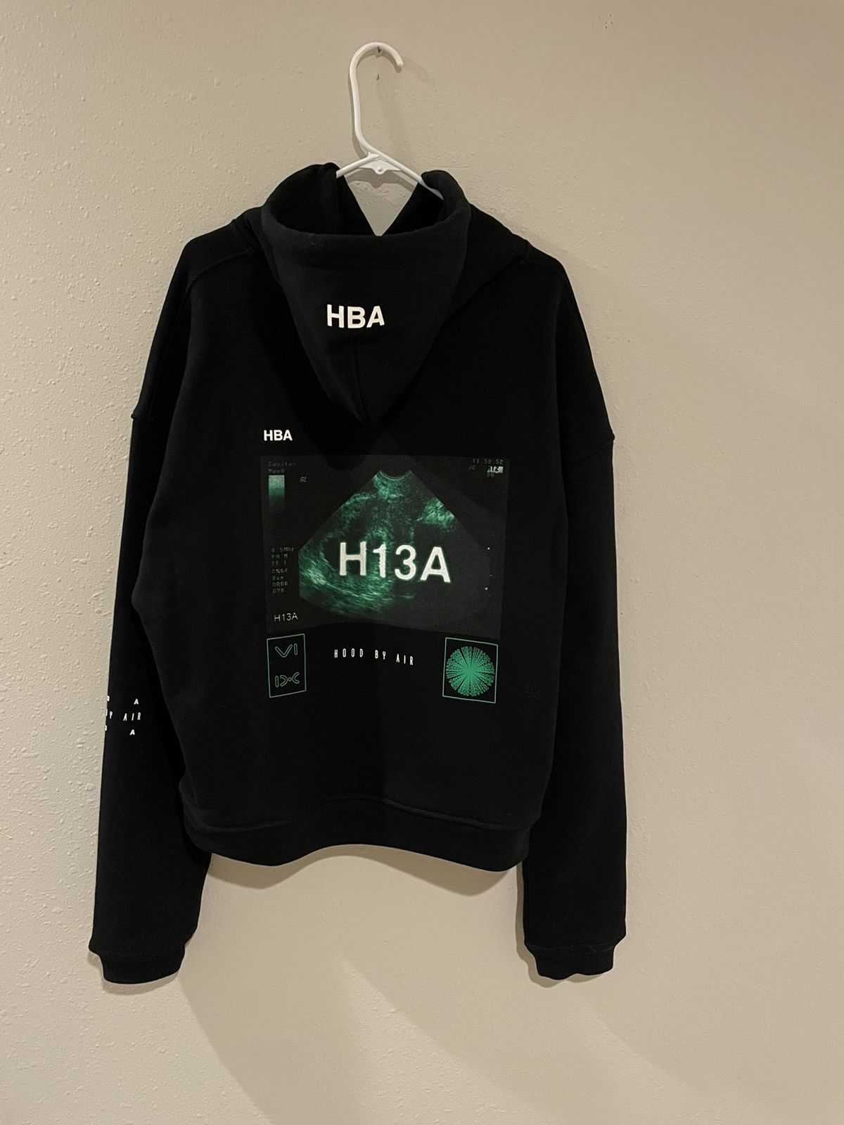 HOOD BY AIR HOODED SWEATSHIRT HOODIE X RAY