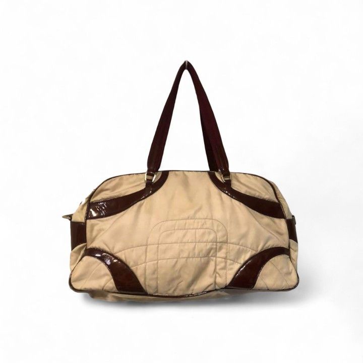 Prada Prada - Nylon White Tessuto Handbag Leather Sport Size ONE SIZE - 1 Thumbnail