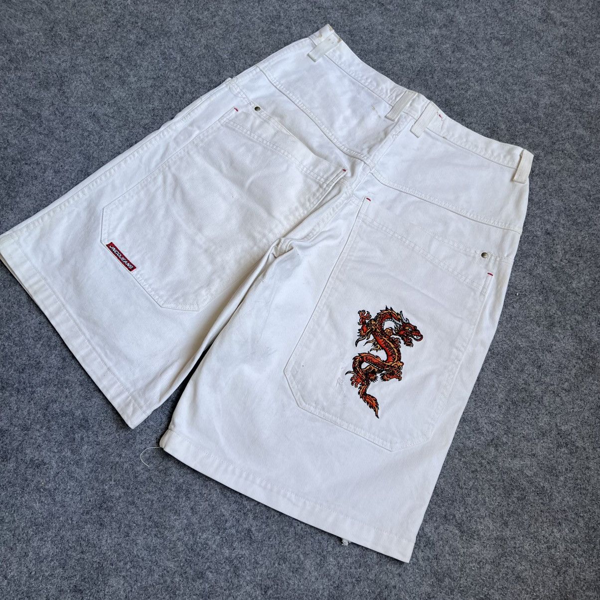 JNCO × Vintage RARE💥 Vintage Jnco Red Dragon Shorts Size US 34 / EU 50 - 2 Thumbnail