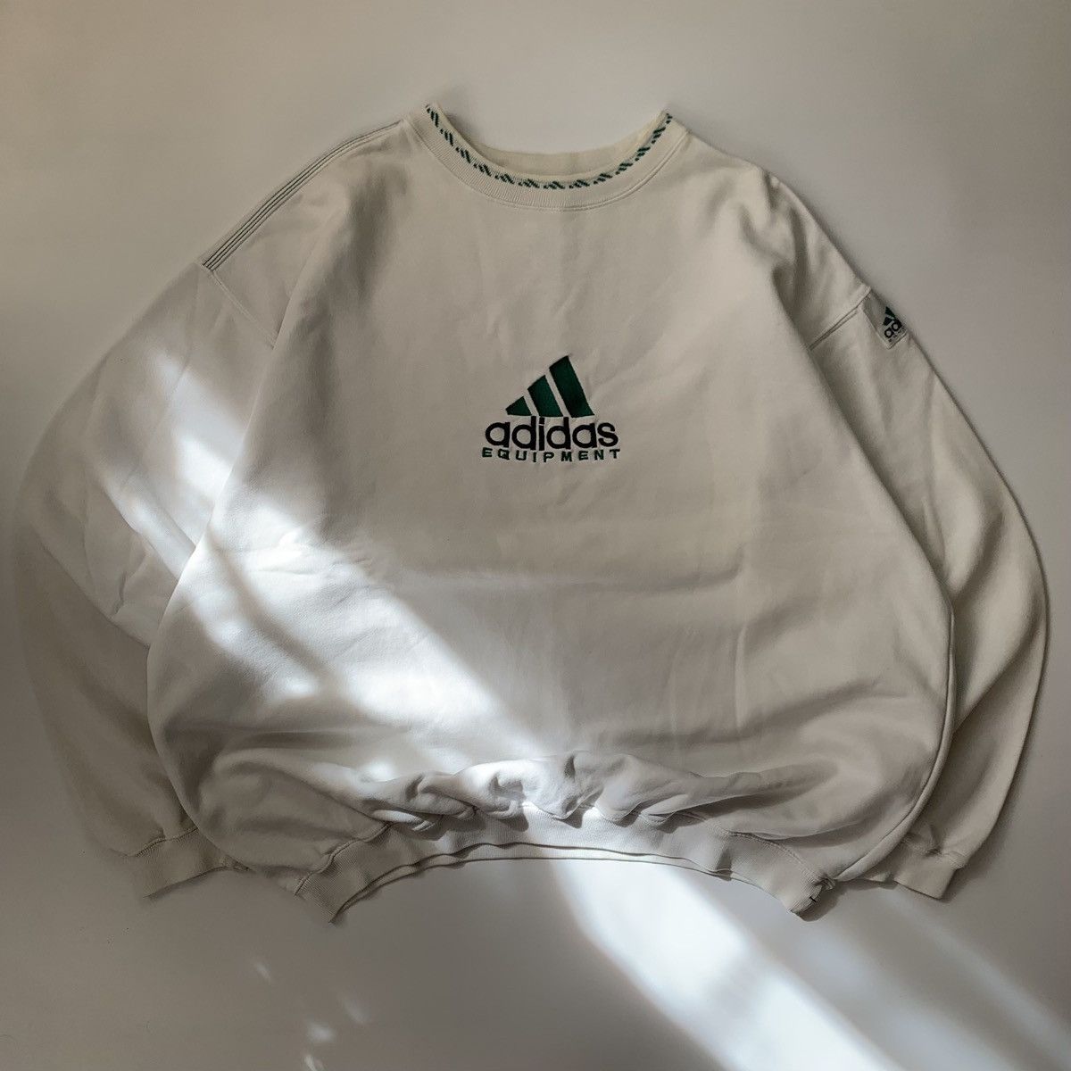 Equipment Adidas Equipment Vintage Sweatshirt Crewneck 90s Big Logo Size US L / EU 52-54 / 3 - 2 Thumbnail